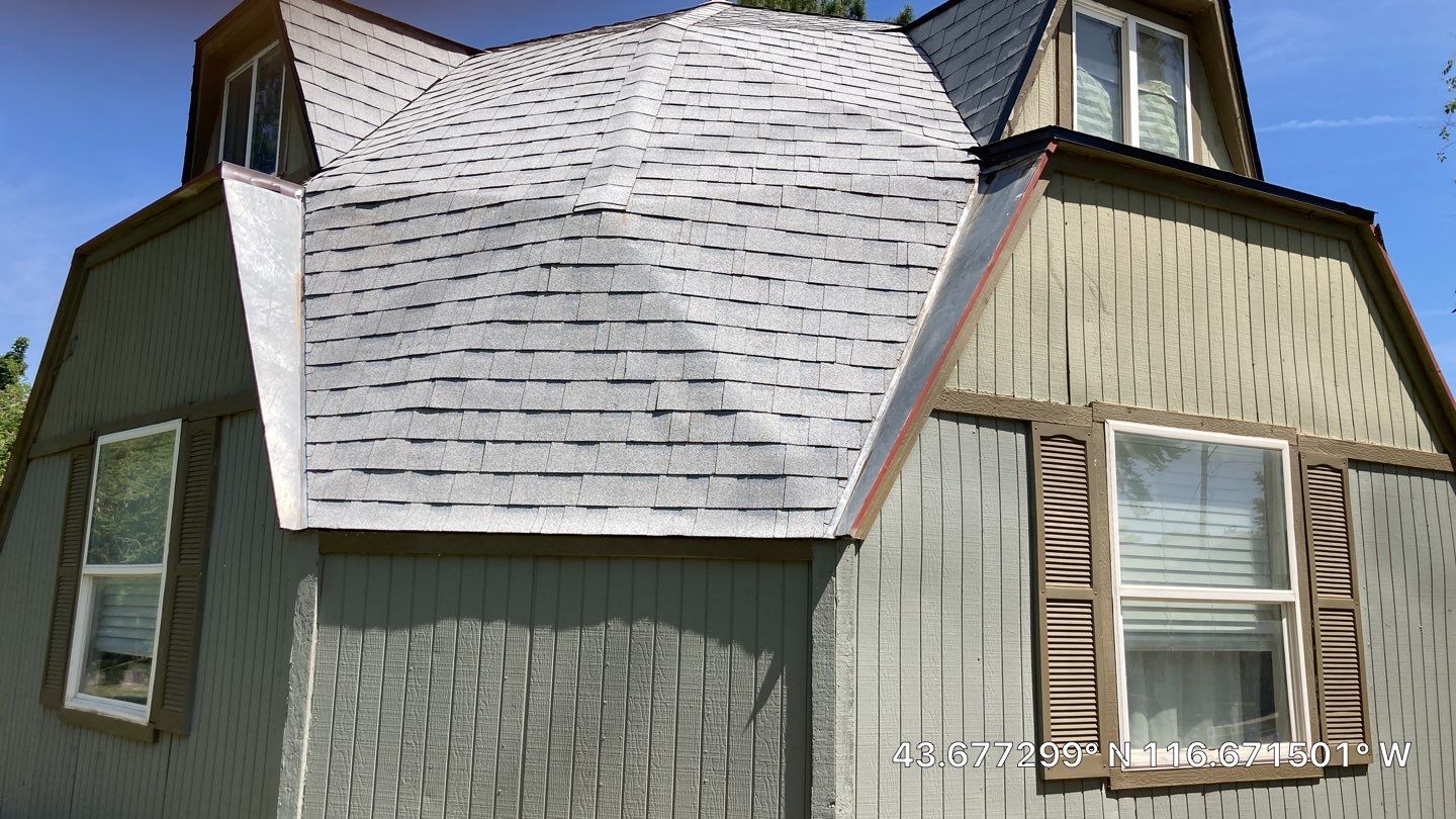 Geometric Dome Home Residential Roofing Installation using Owens Corning by ID Roofing LLC