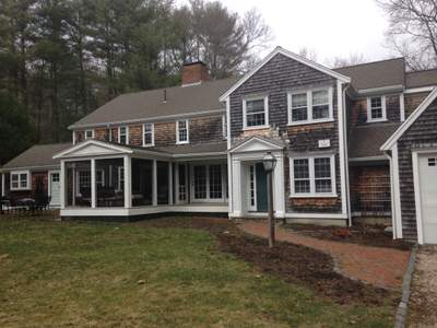 Seamless Aluminum Gutter on Historic Home-Norwell, MA