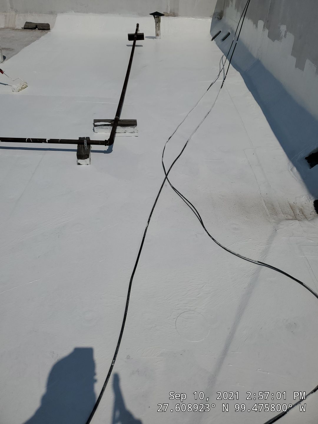 Commercial Roofing Repair using Silicon Roof Coating by JM Flores Roofing & Construction, Inc