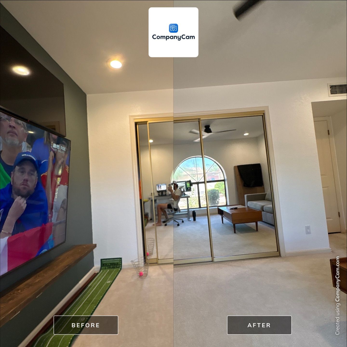 Modern Interior Remodel and Home Office Setup in Phoenix by CompanyCam Sales Demo