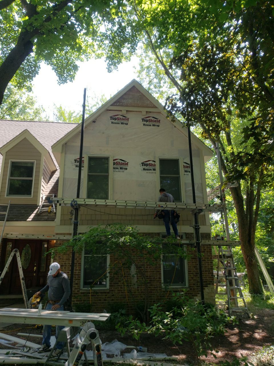 James Hardie Siding Installation, Asphalt Shingle Roof, Aluminum Gutter Replacement  by Custom Installations