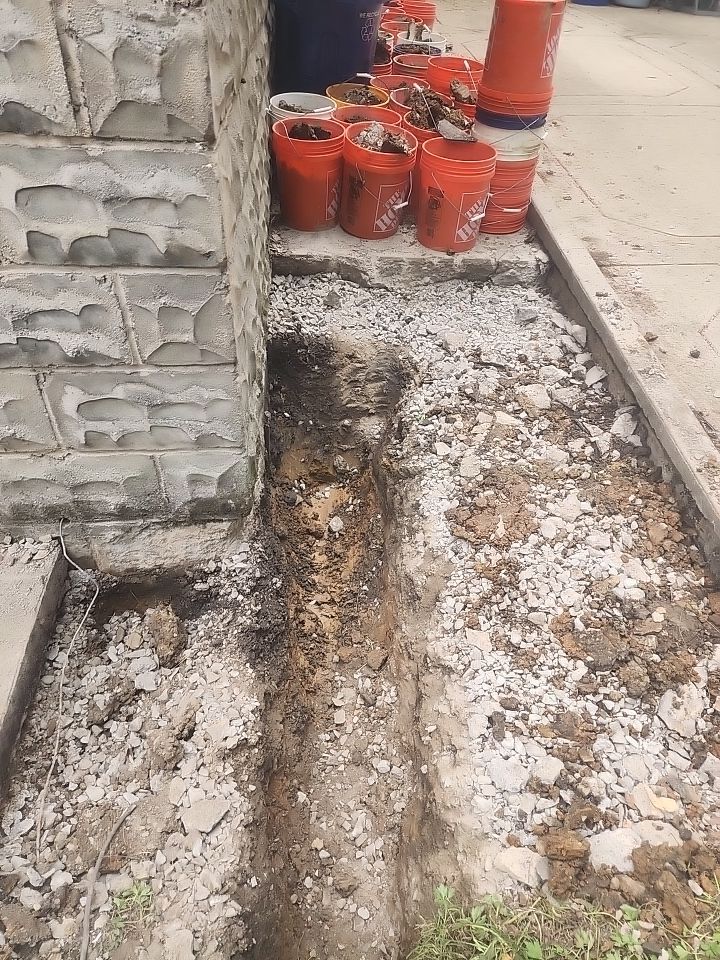 Replace failed gas line from gas connection at street to new meter by Sureway Comfort John Wilcox Plumbing Heating Cooling