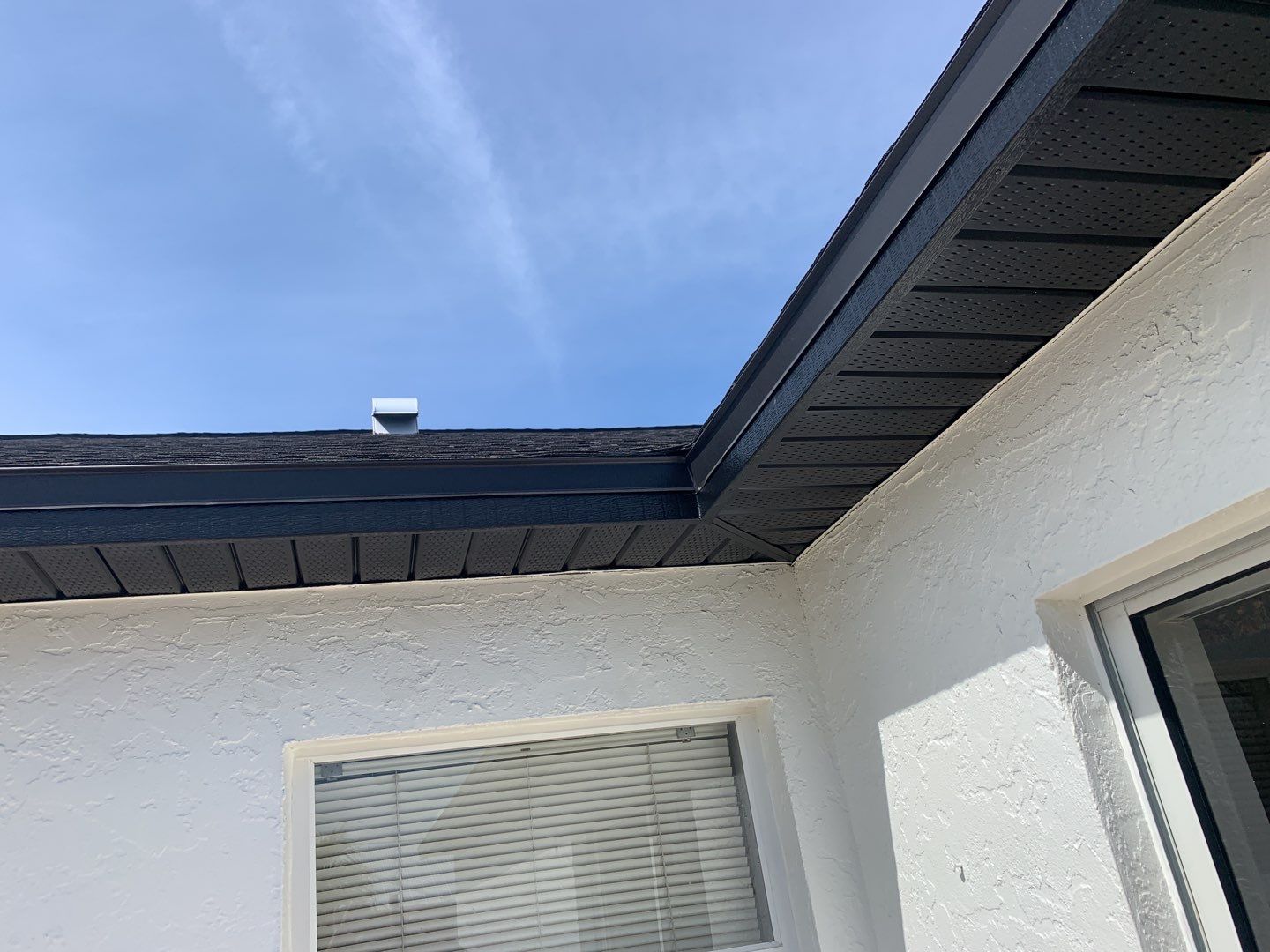 Black Seamless Gutters for Modern Cape Coral Homes by Gutter Professors