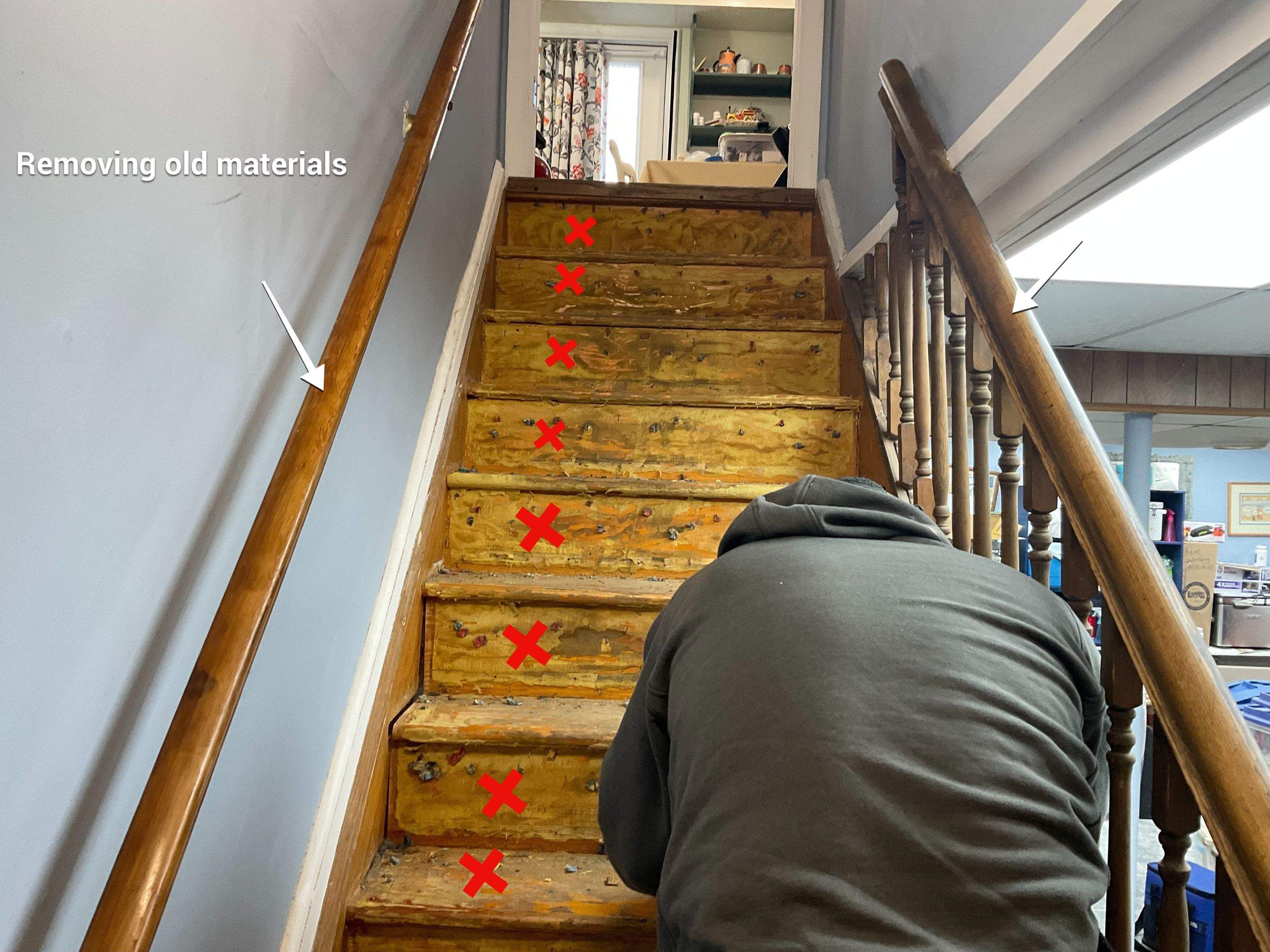 New basement steps by Alpha Design Services
