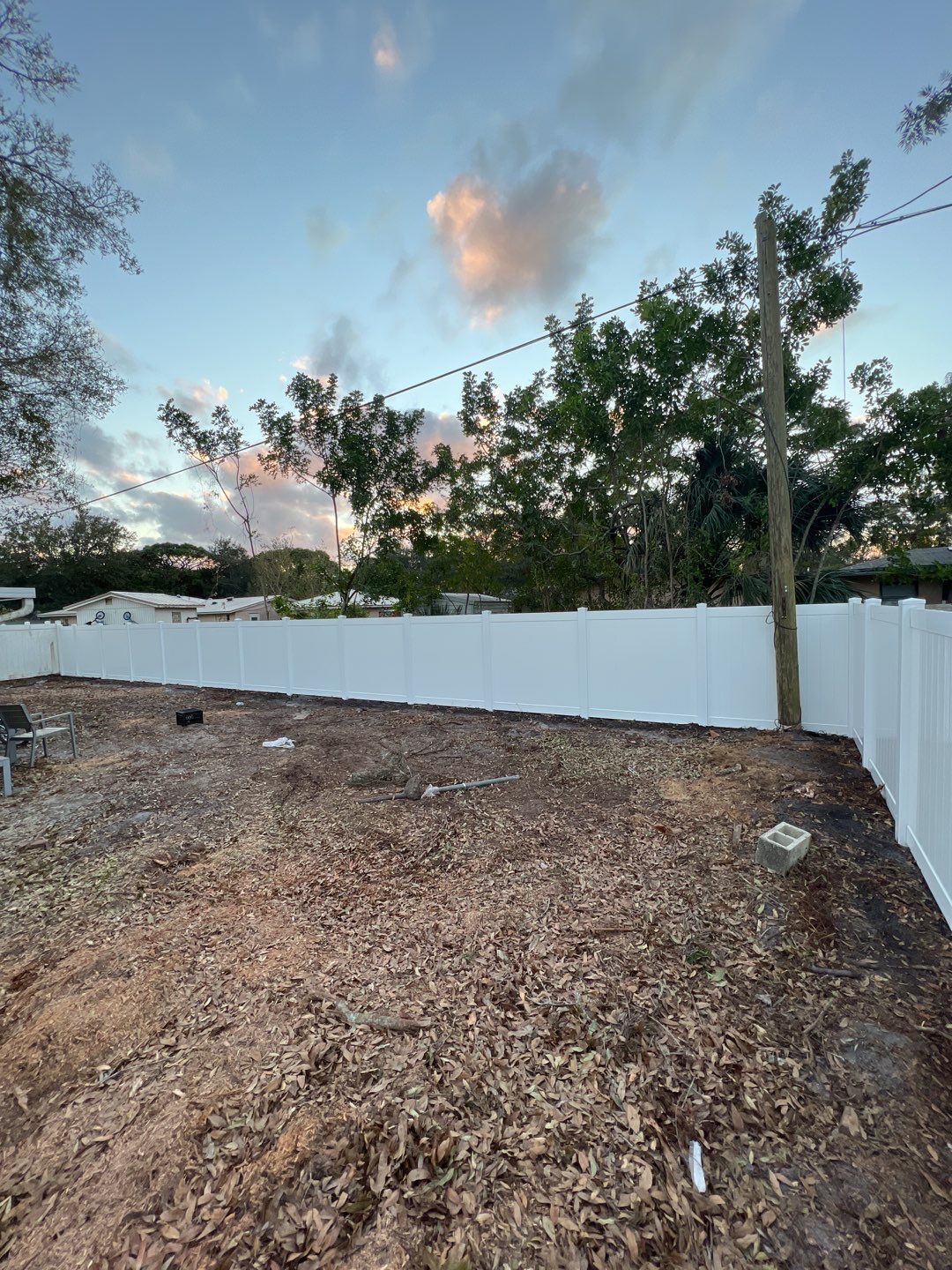 Sarasota, Florida 6 ft. Tall White Vinyl Privacy  by Asap fence and gates, LLC