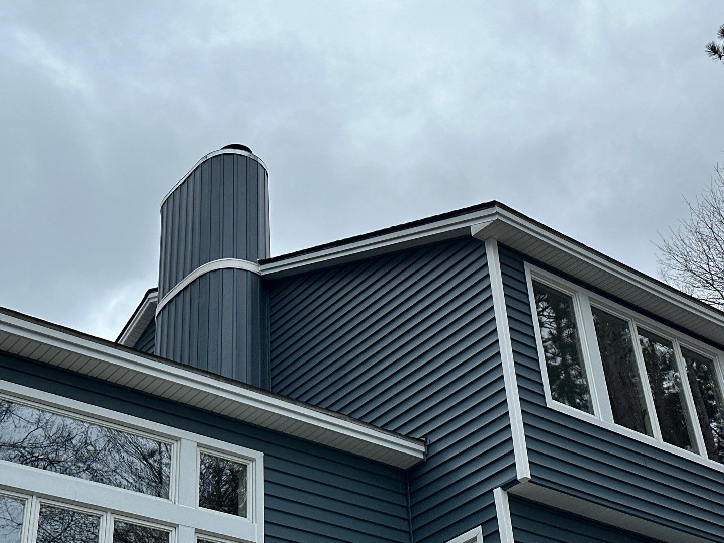Siding Replacement using Certainteed Monogram D5 Pacific Blue by 180 Contractors