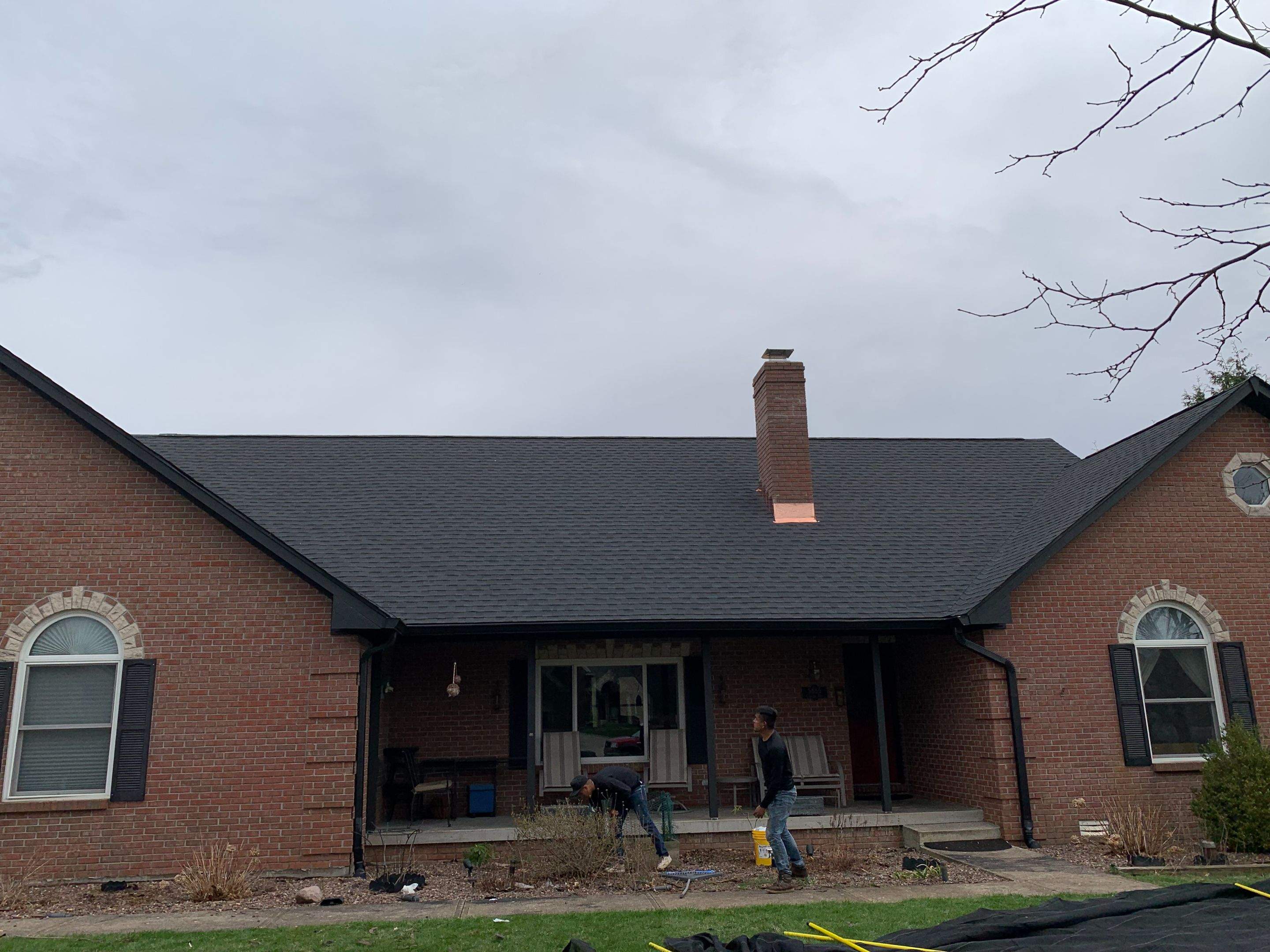 Project in New Palestine by Moss Roofing