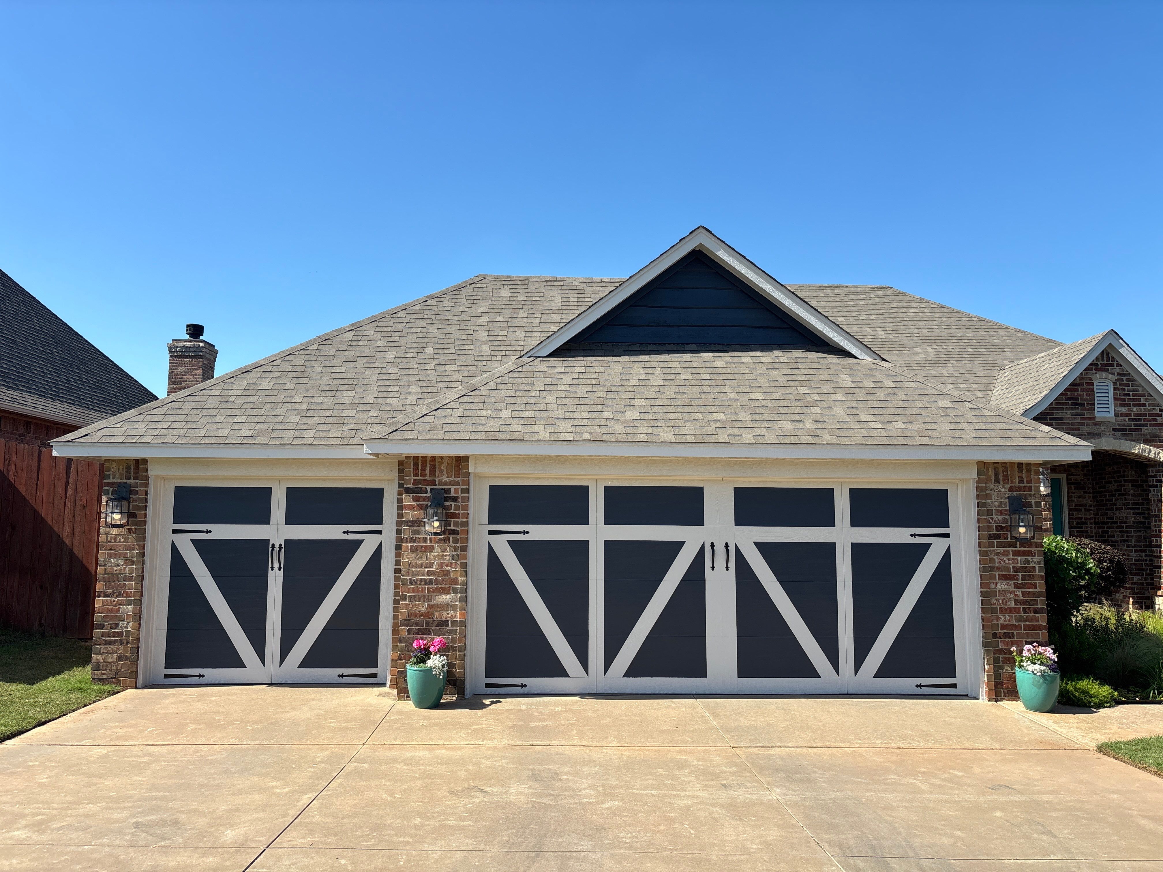 GAF Architectural Shingle Roof Replacement and Decking Repair in Mustang by 5Coat Roofing & Construction