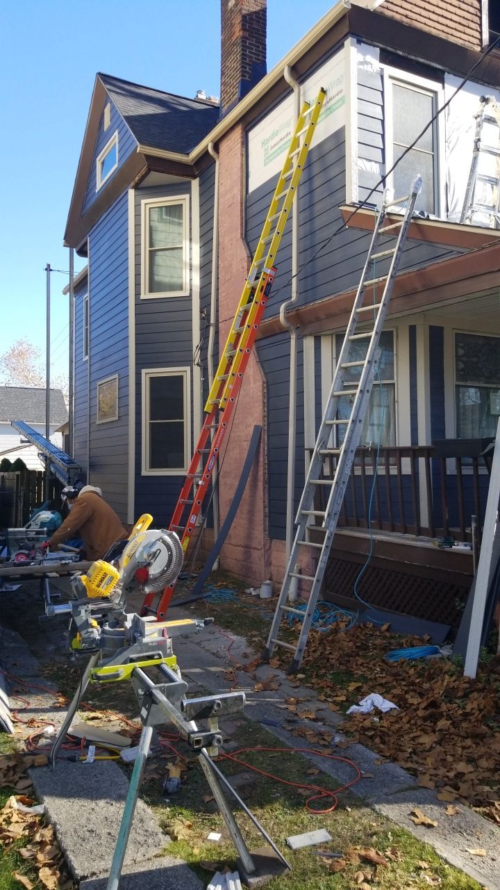 Fire damaged home in Tremont by Absolute Roofing and Construction