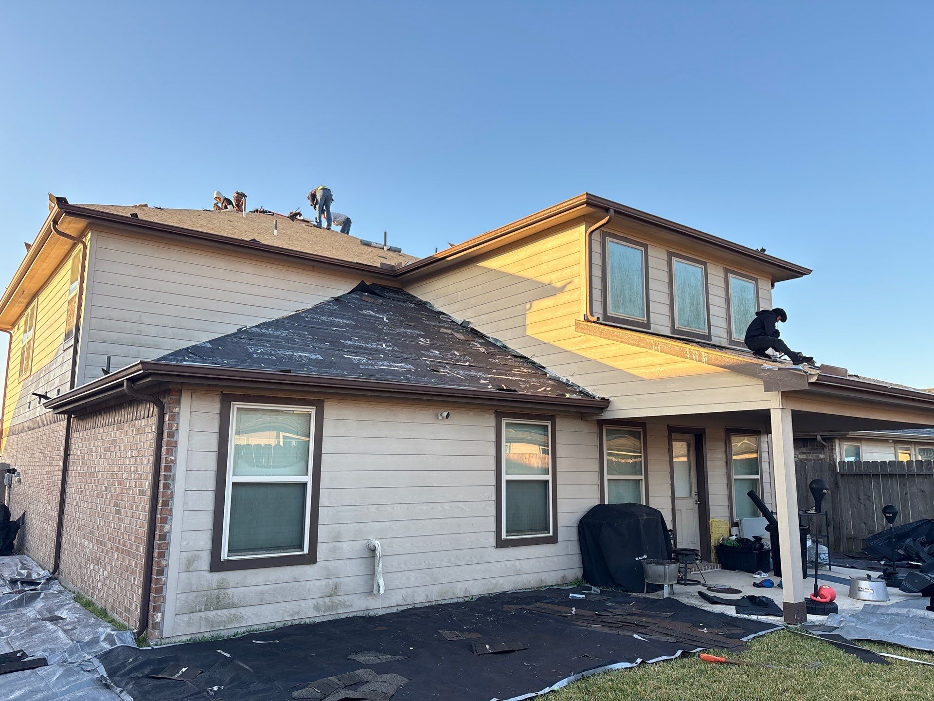 Residential Roof Replacement using GAF NATURAL SHADOW - WEATHERED WOOD by Elite Roofing LLC