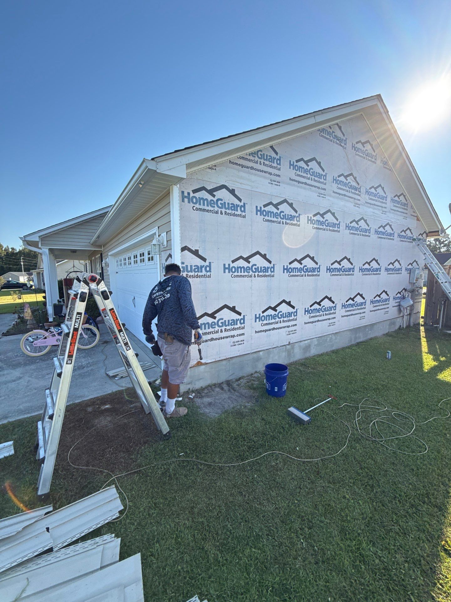 Exterior Project Effected by Lightning  by Life Construction