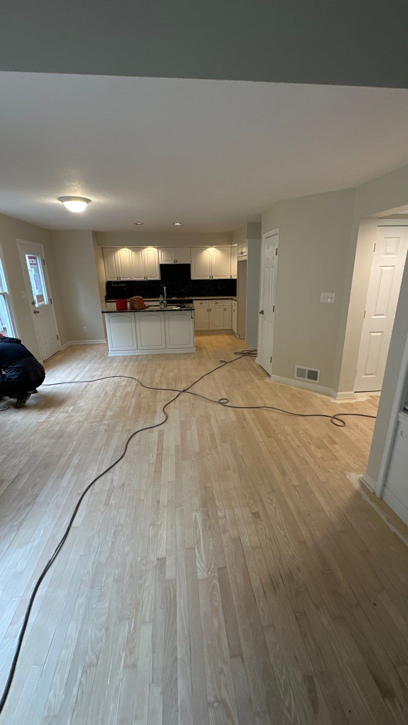 Hardwood Refinishing Project in Canonsburg by Floors in a Day, Inc