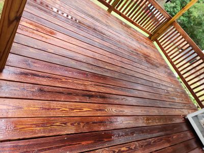 Wood Deck using Wood Sealant