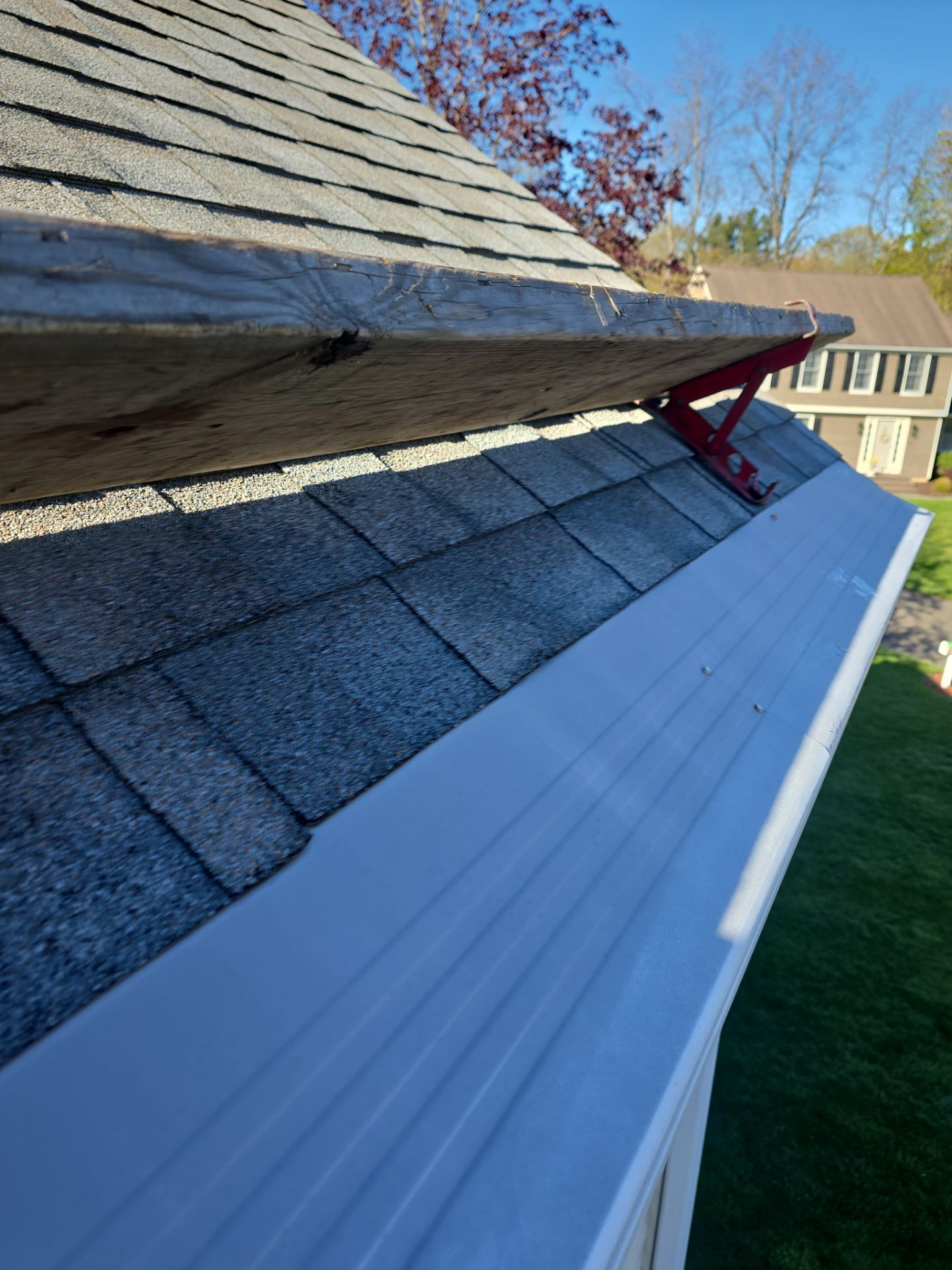 Architectural Shingle Roof Replacement and Chimney Flashing in Cheshire, CT by A Plus Exterior