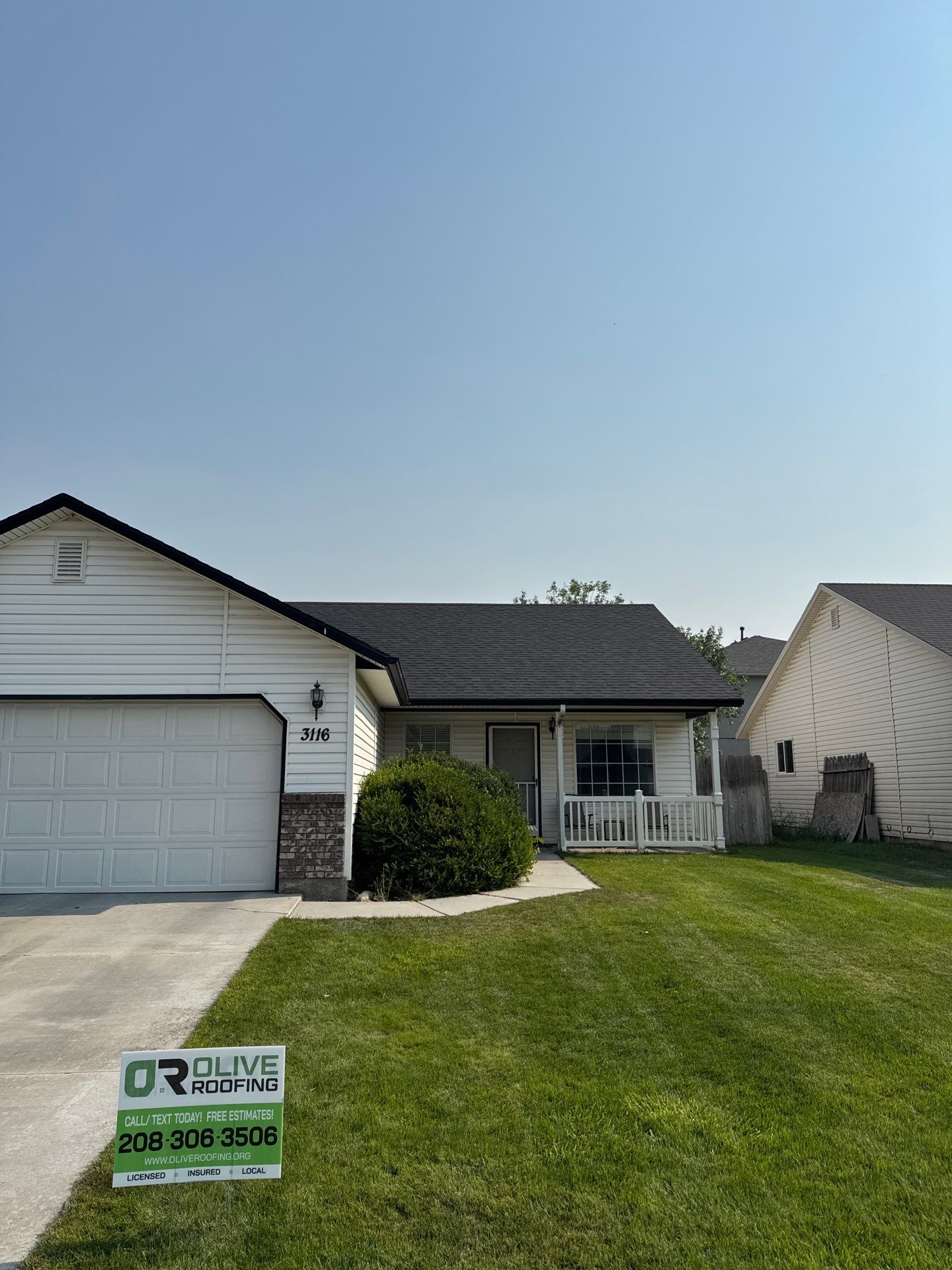 Residential Roof Replacement with Architectural Shingles in Caldwell by Olive Roofing