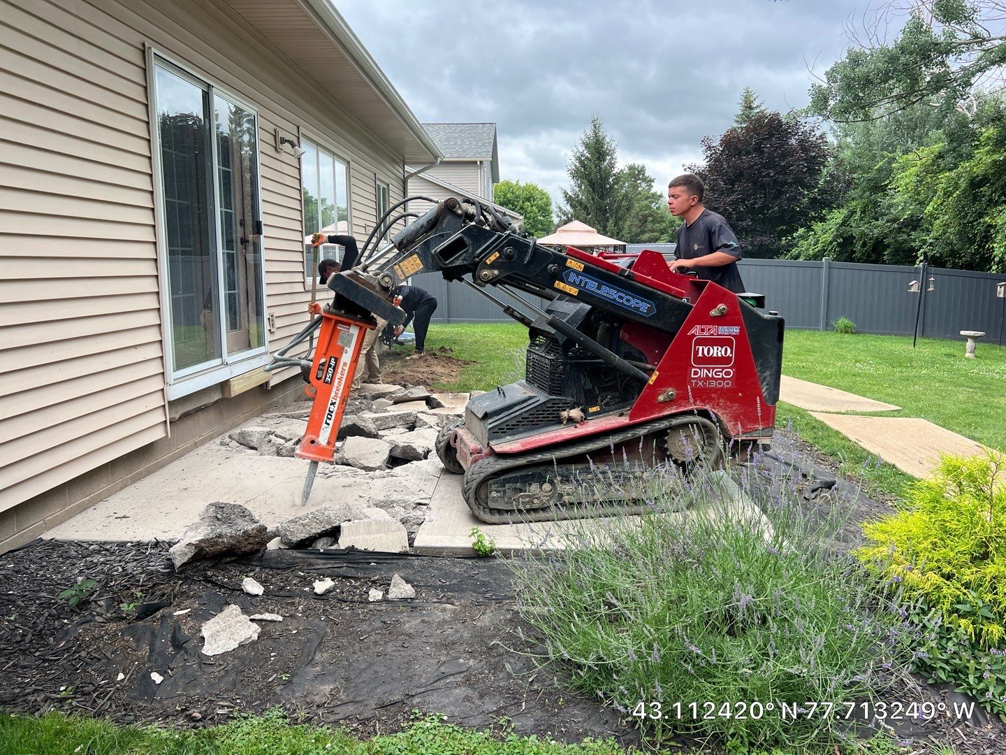 Broom Finished Patio  by NG Masonry & Construction LLC