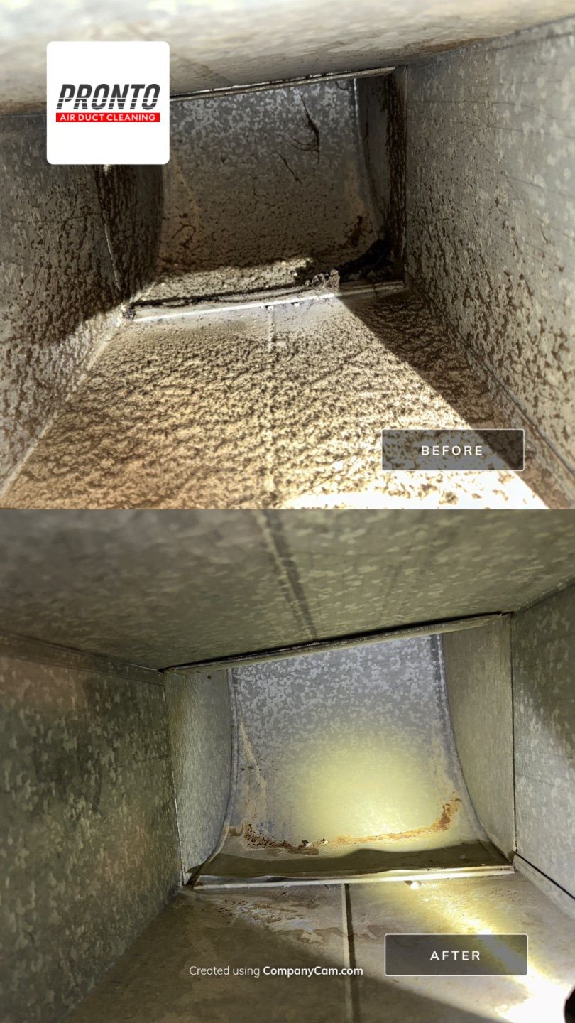 Air duct cleaning using Hypervac by Pronto Air Duct Cleaning