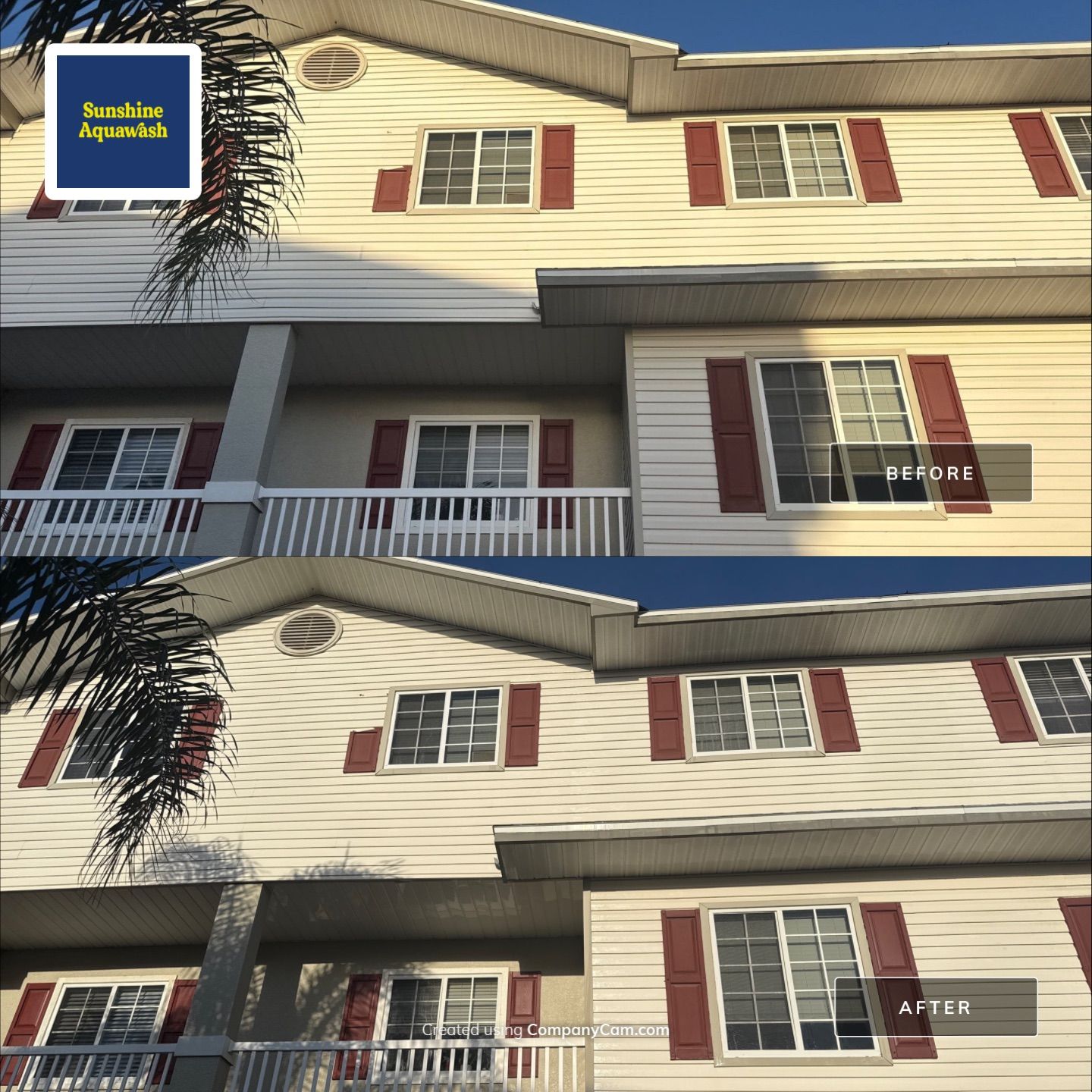 3-Story Townhome House Wash Near Manatee River | Riverbay Townhomes, Palmetto, FL by Sunshine AquaWash