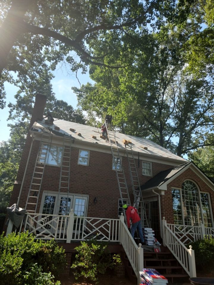 Roof Replacement using Gaf HDZ Charcoal by Just In Time Roofing and Restoration