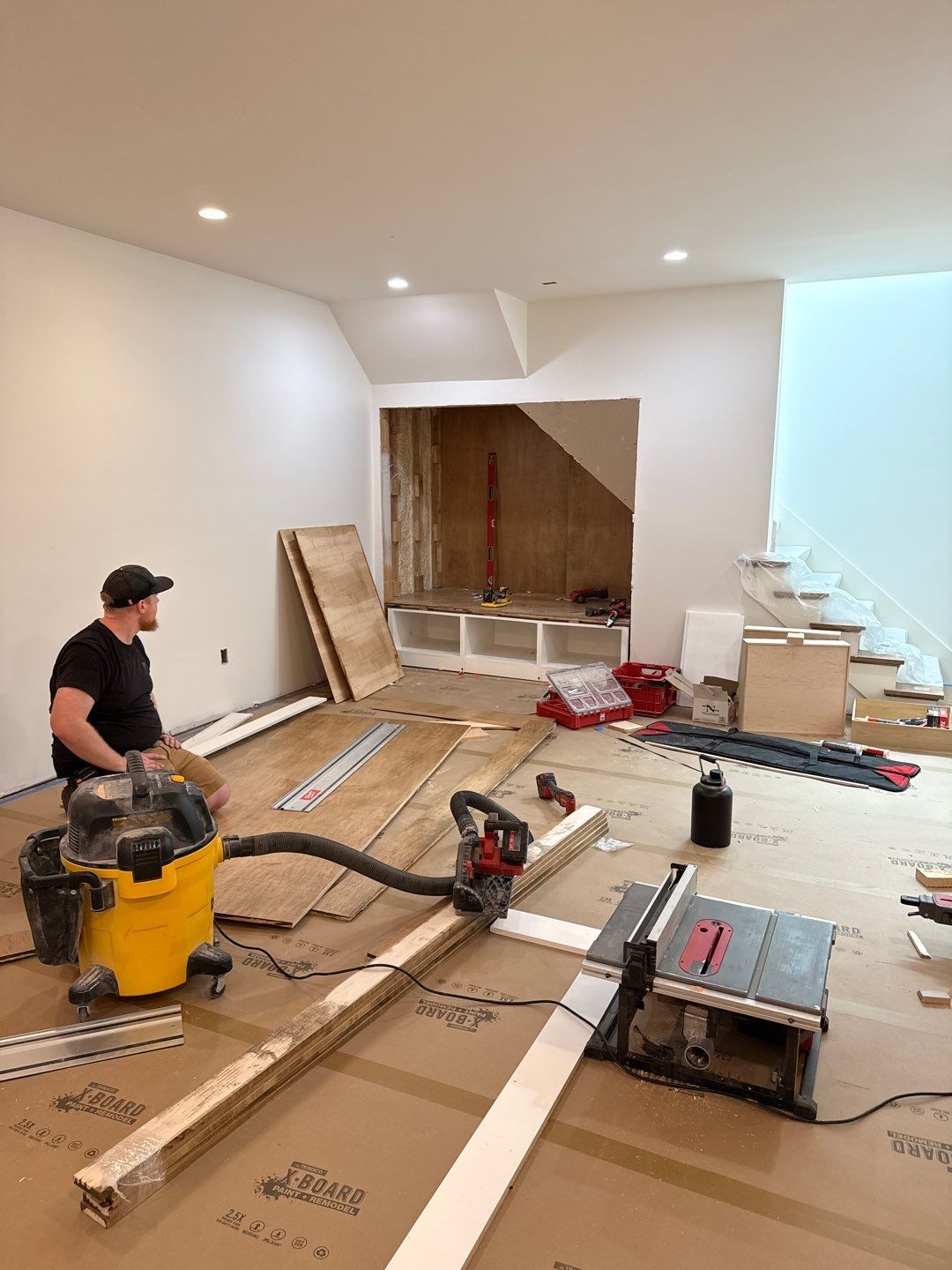 Basement Finishing Project with Home Gym and Sauna in Prospect by Authentic Carpentry