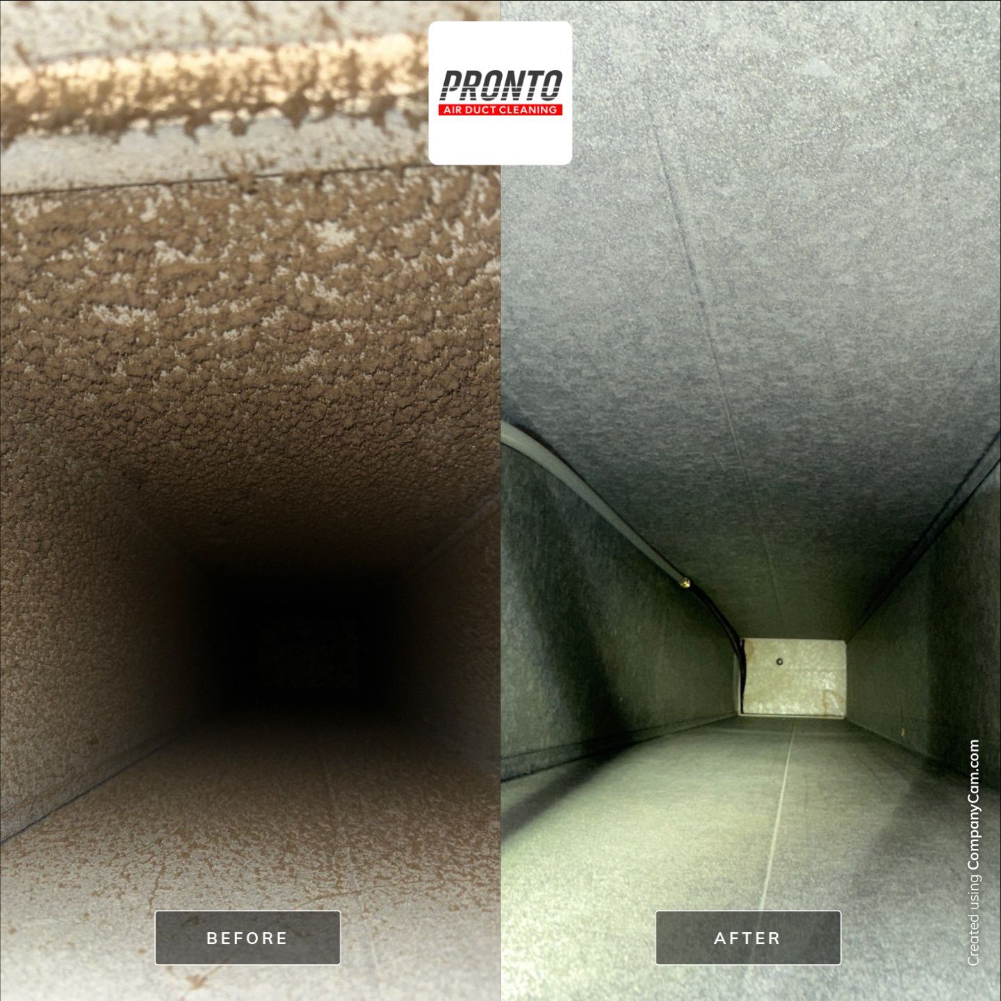 Air duct cleaning using Hypervac by Pronto Air Duct Cleaning