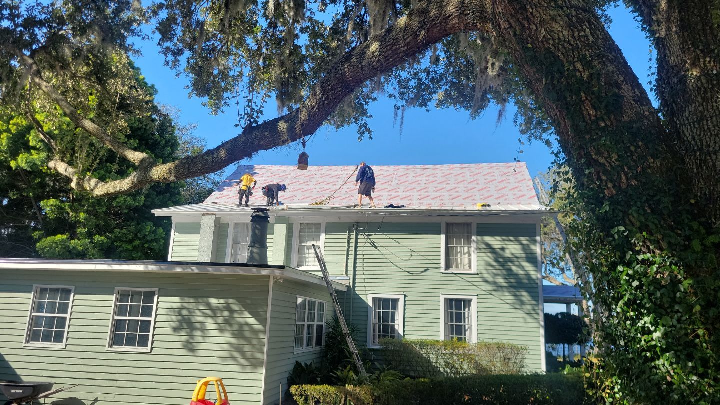 Residential Roofing Installation using Aluminum Metal Roof by Galaxy Builders, Inc.