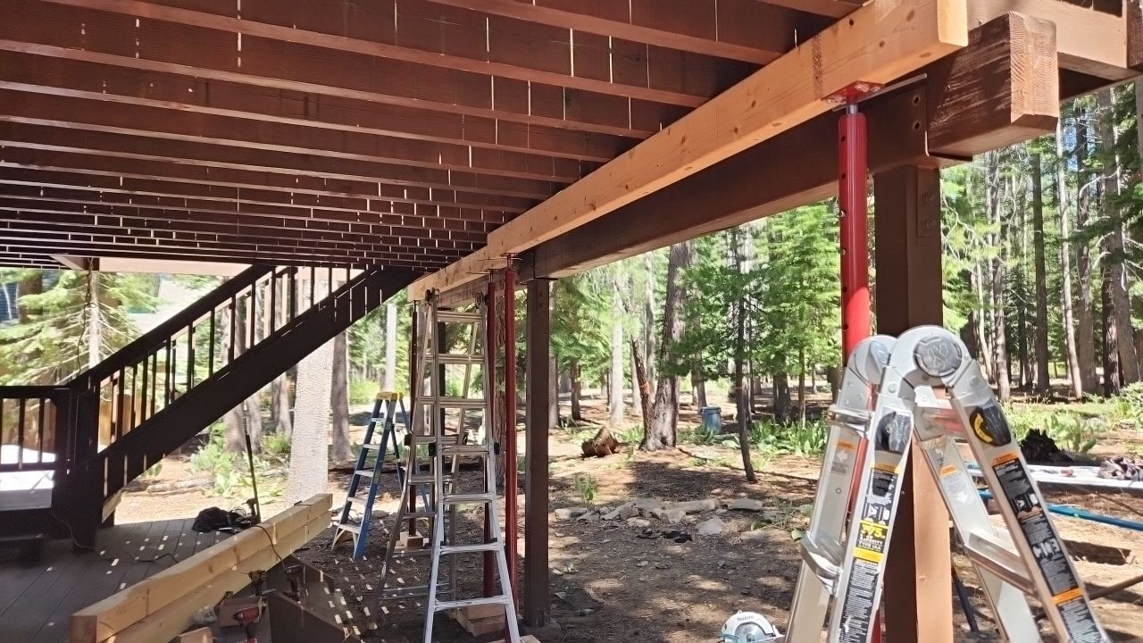 Deck Beam Replacement by The Tahoe Tradesman