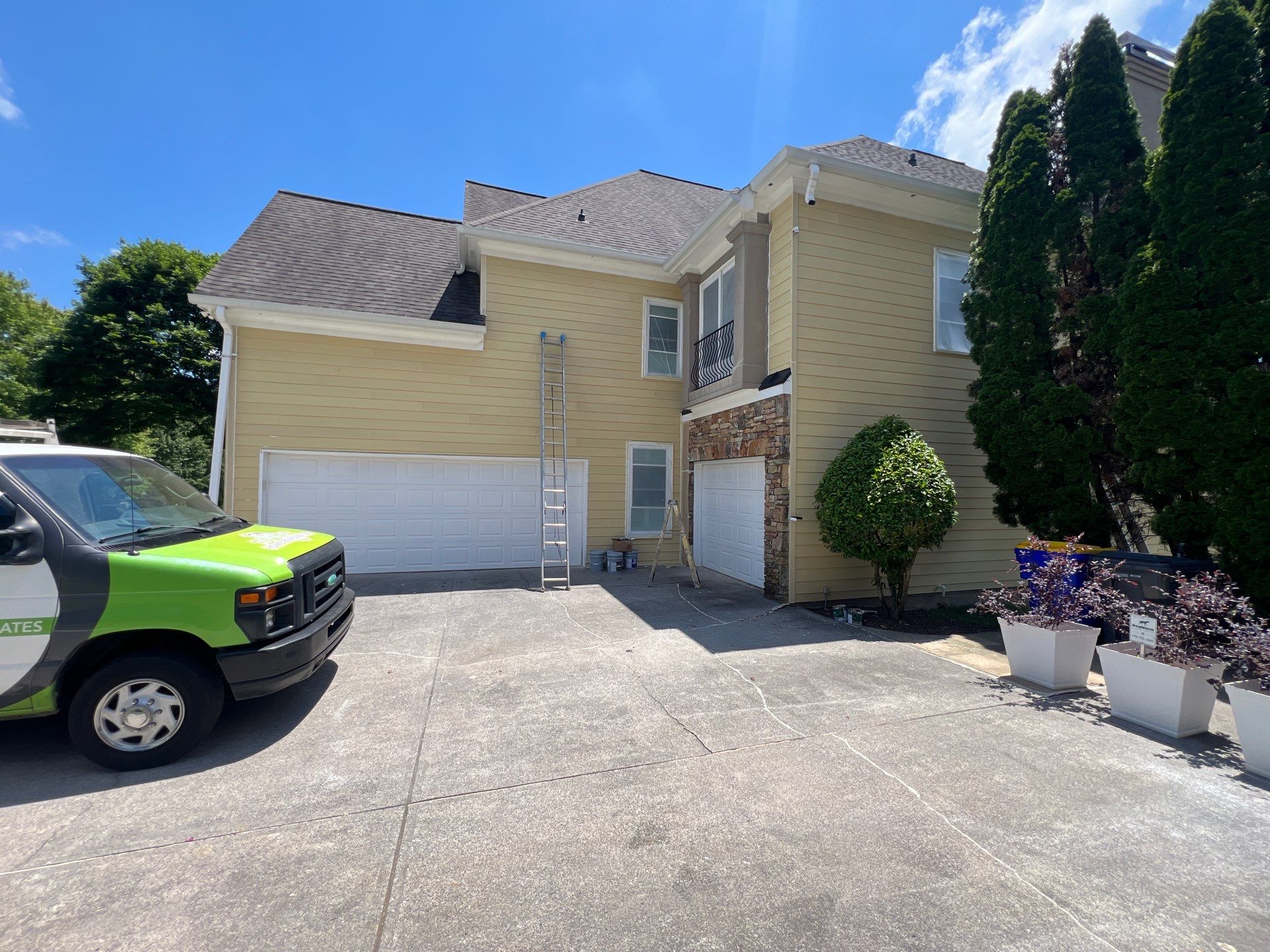 Full Exterior Siding Replacement and Stone Veneer Installation in Roswell by Swift Home Renovations