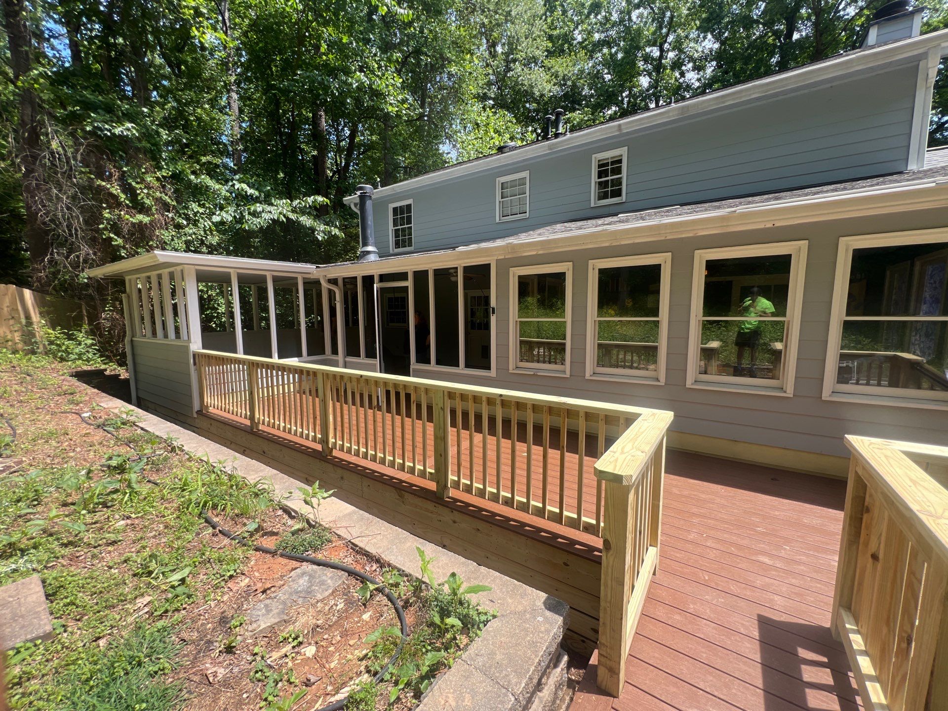 Custom Deck Construction and Exterior Painting Transformation in Kennesaw by Swift Home Renovations