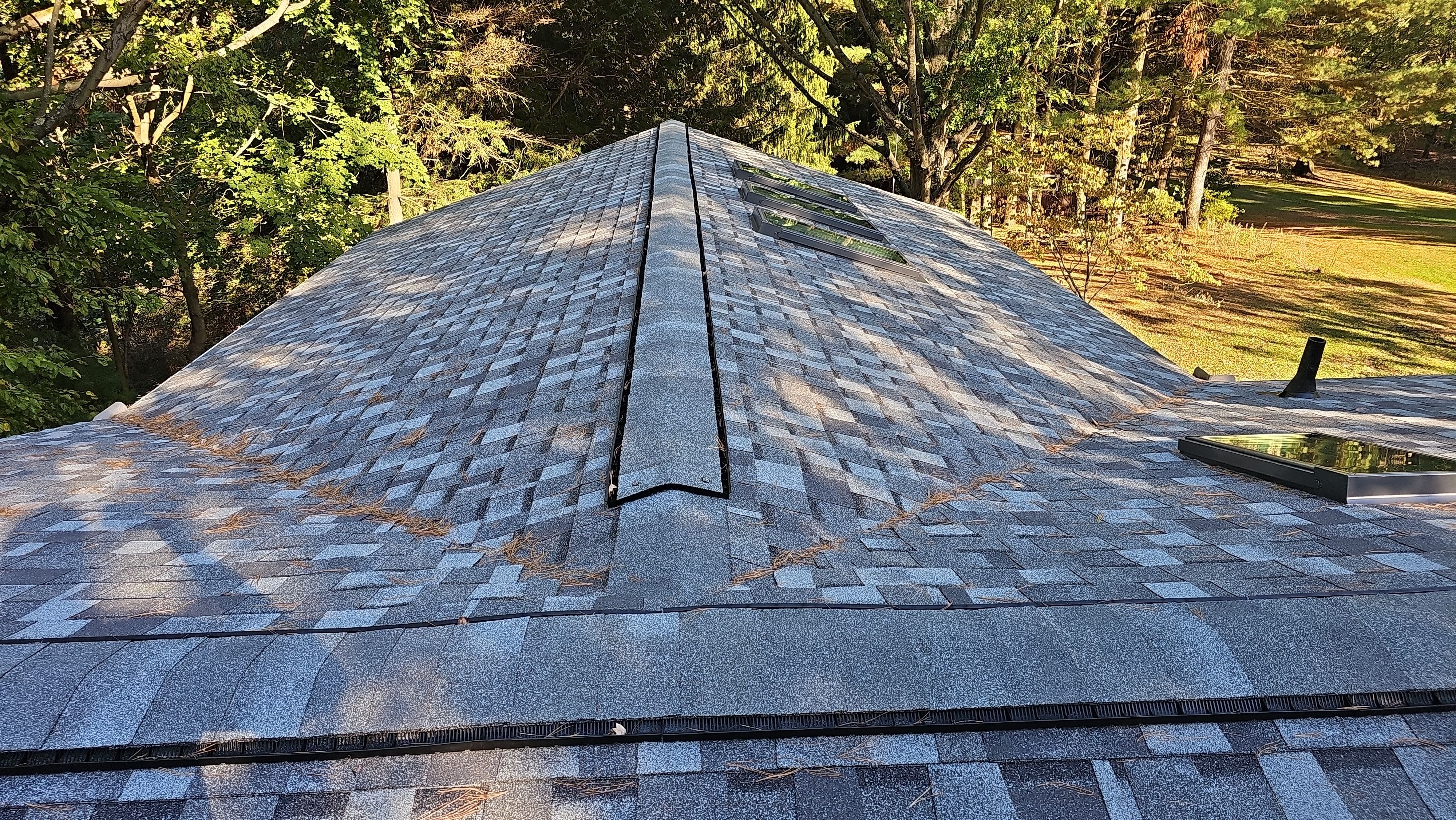 Atlas Pinnacle, Color, Coastal Granite, Drip Edge, Color, Black by Eagle Eye Roofing