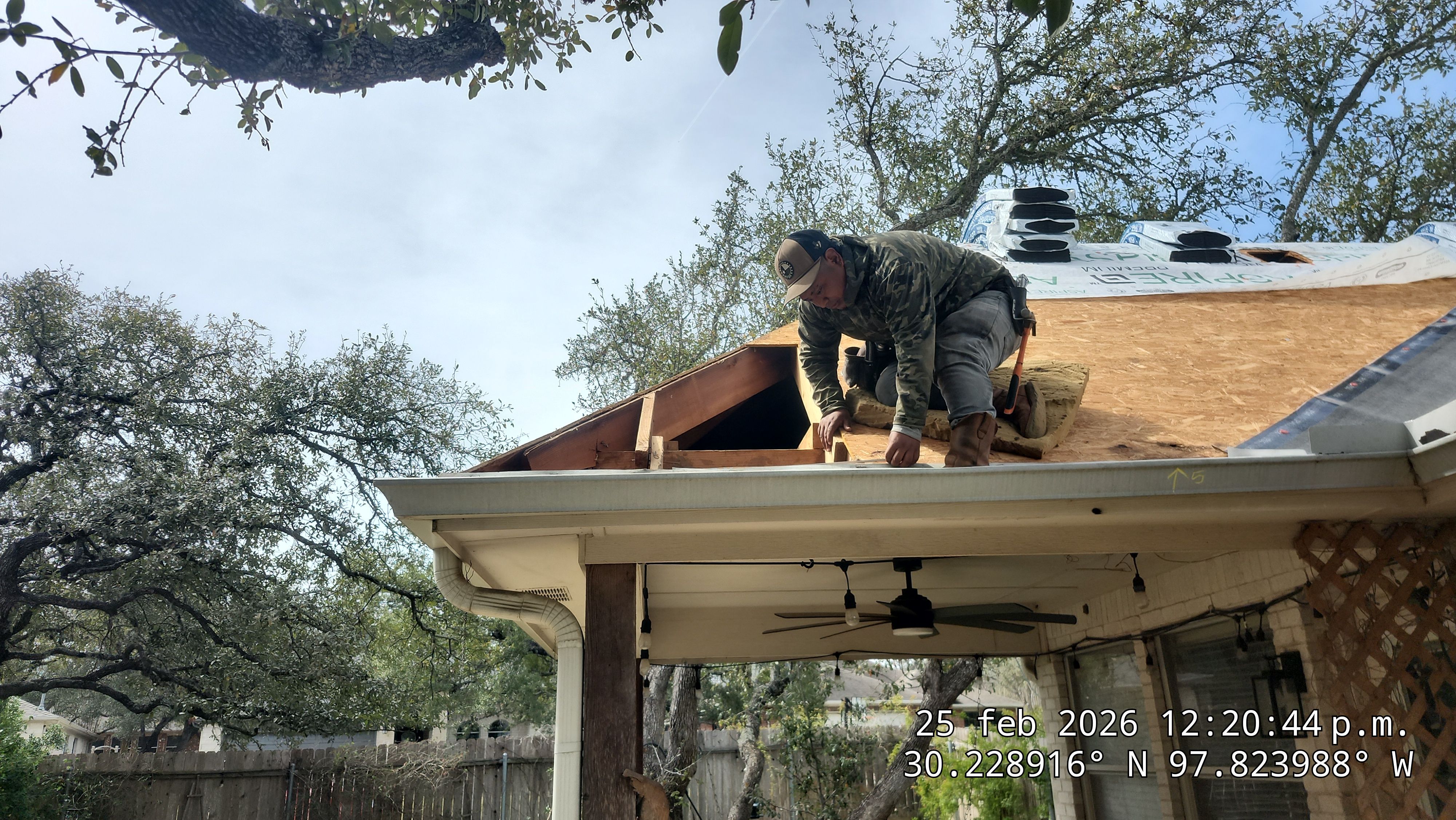 Residential Roofing Replacement, Chimney Repair and OSB Decking Repair in Austin by Caliber Restoration LLC