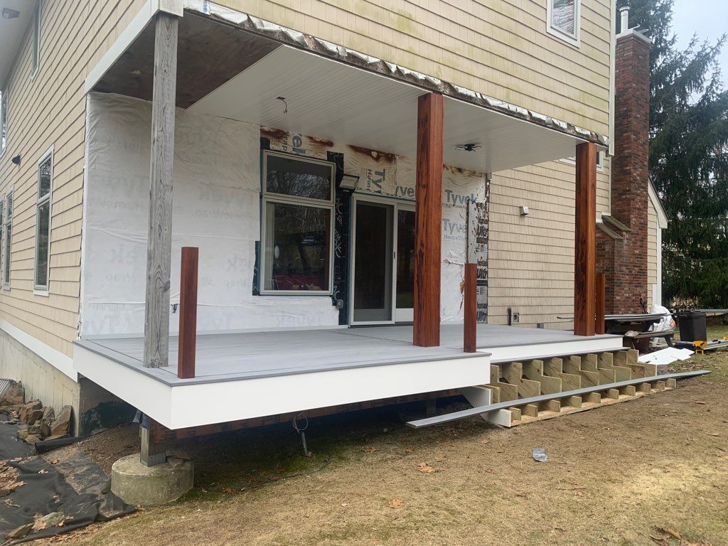 Deck project in Milford, MA by UBrothers Construction