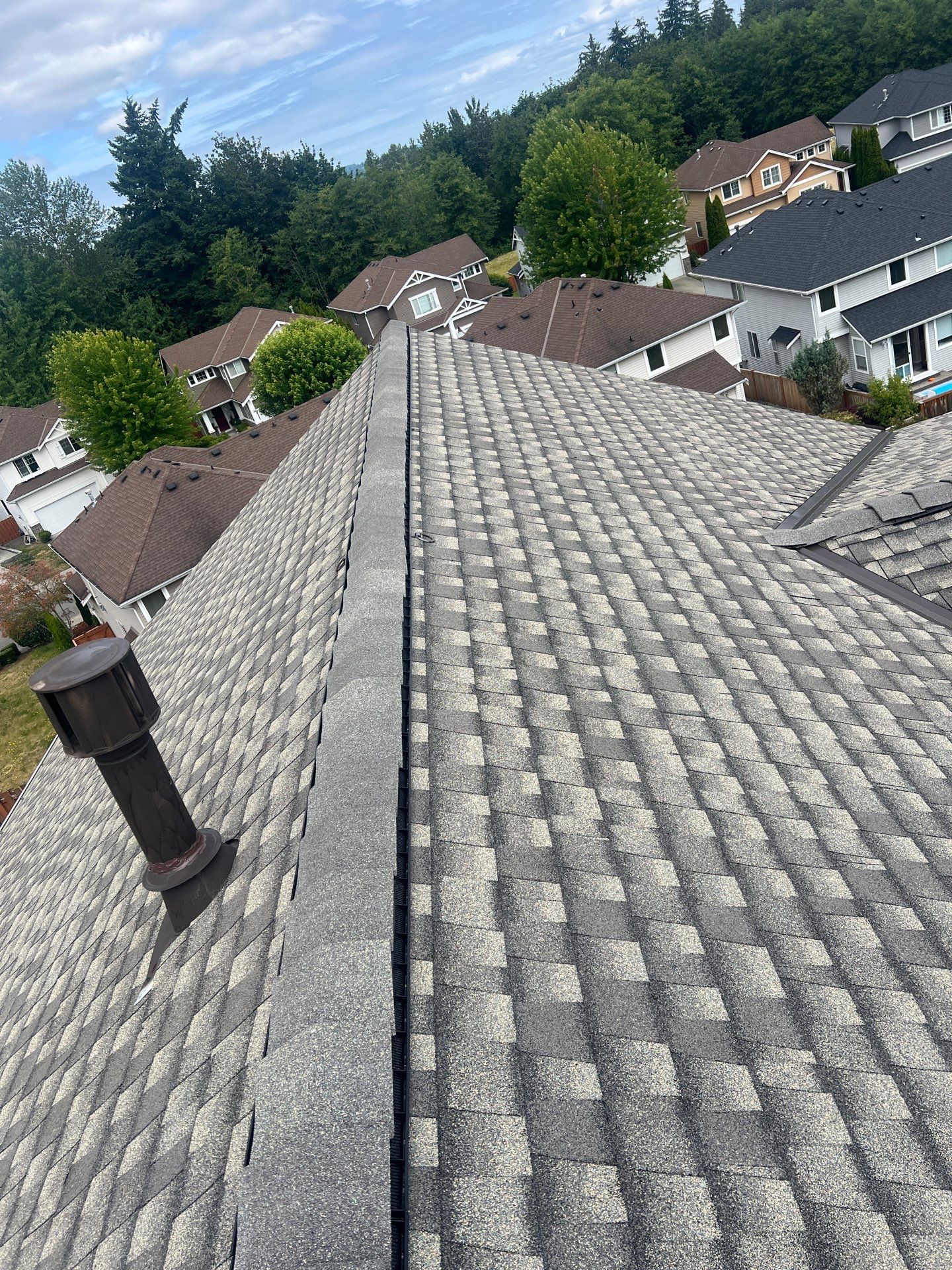 Residential Roofing Installation using GAF UHDZ Shingles by Roofing Formula LLC