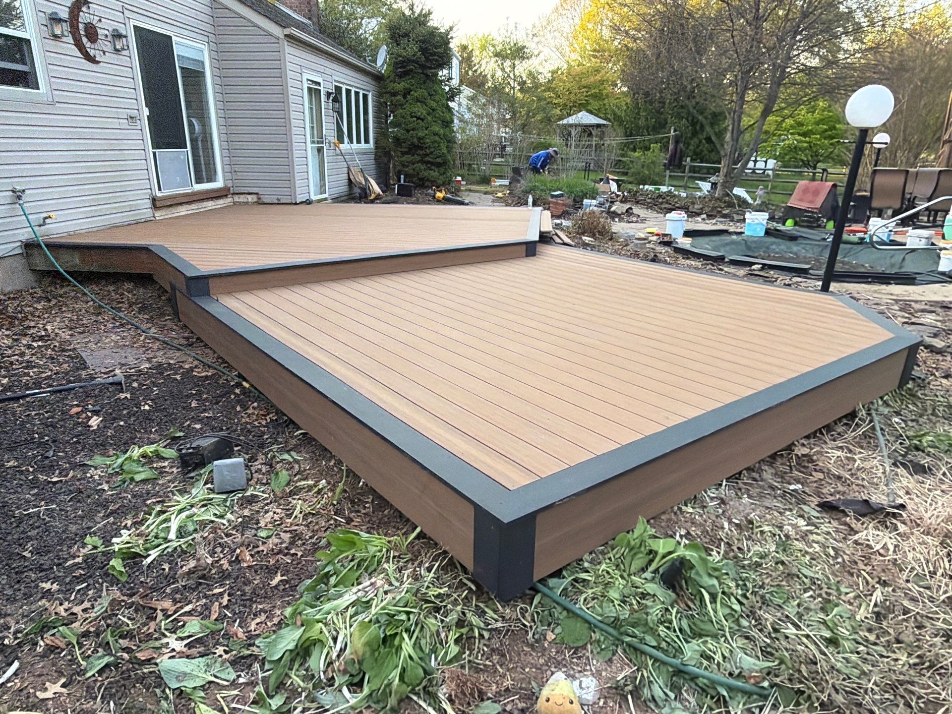 Deck Resurface In Richboro PA With Pergola by deck guardian
