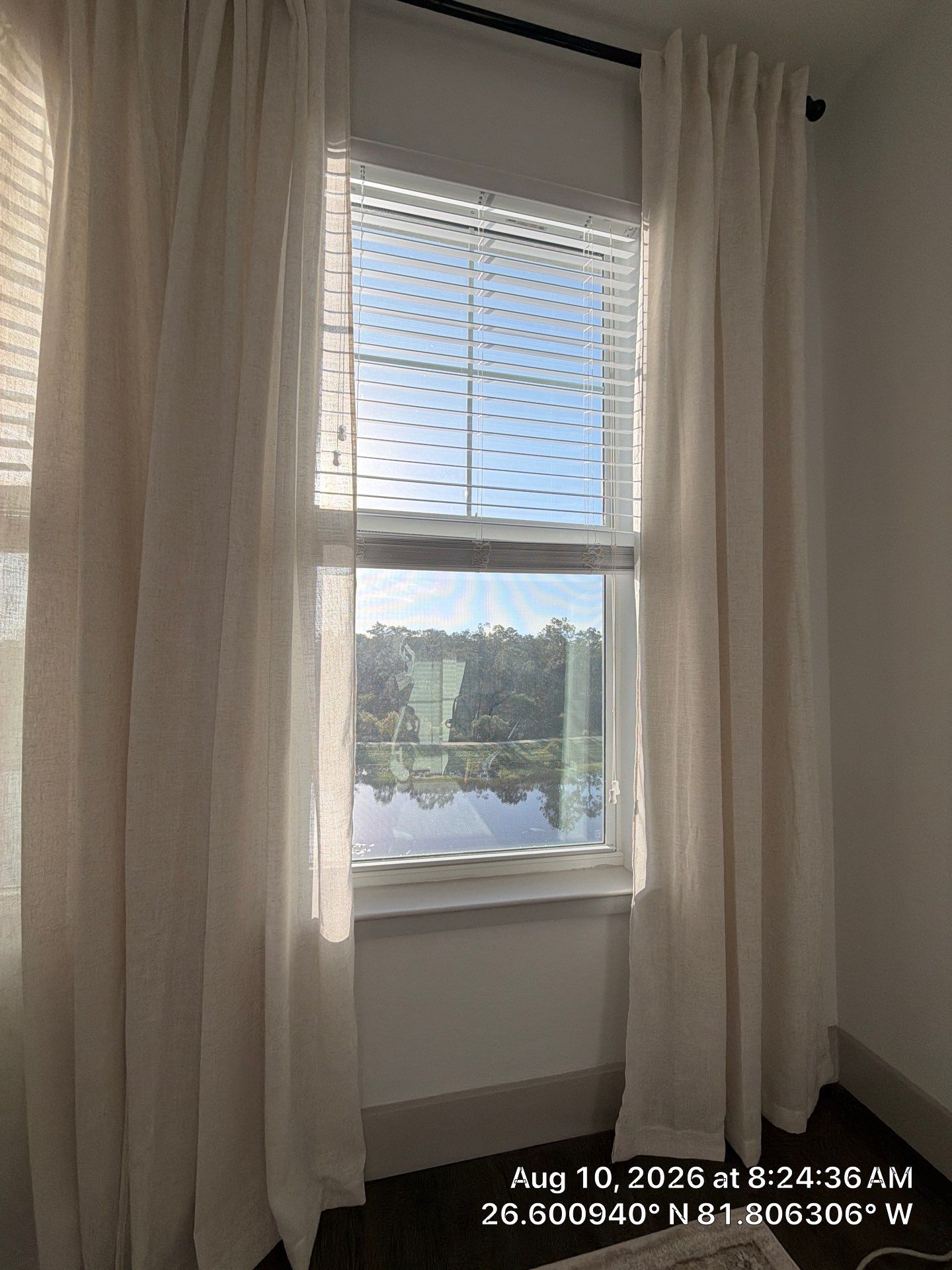 Custom Window Treatment Installation with Curtains and Blinds in Fort Myers by CompanyCam Sales Demo
