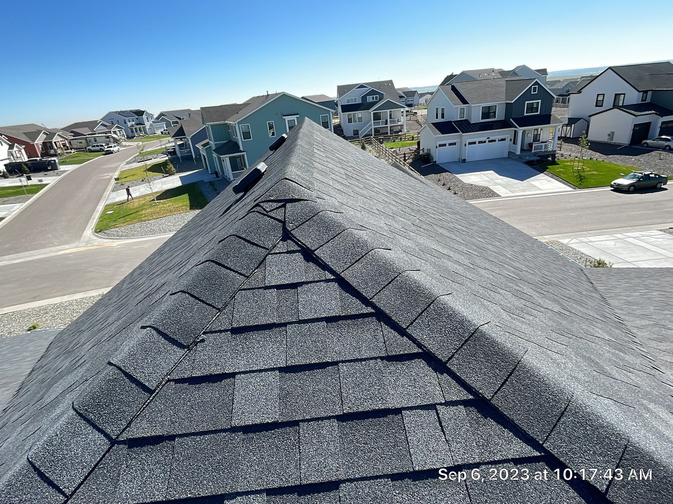 Residential Roofing Installation using Atlas Pinnacle Impact Black Shadow by Blue Peaks Roofing LLC 