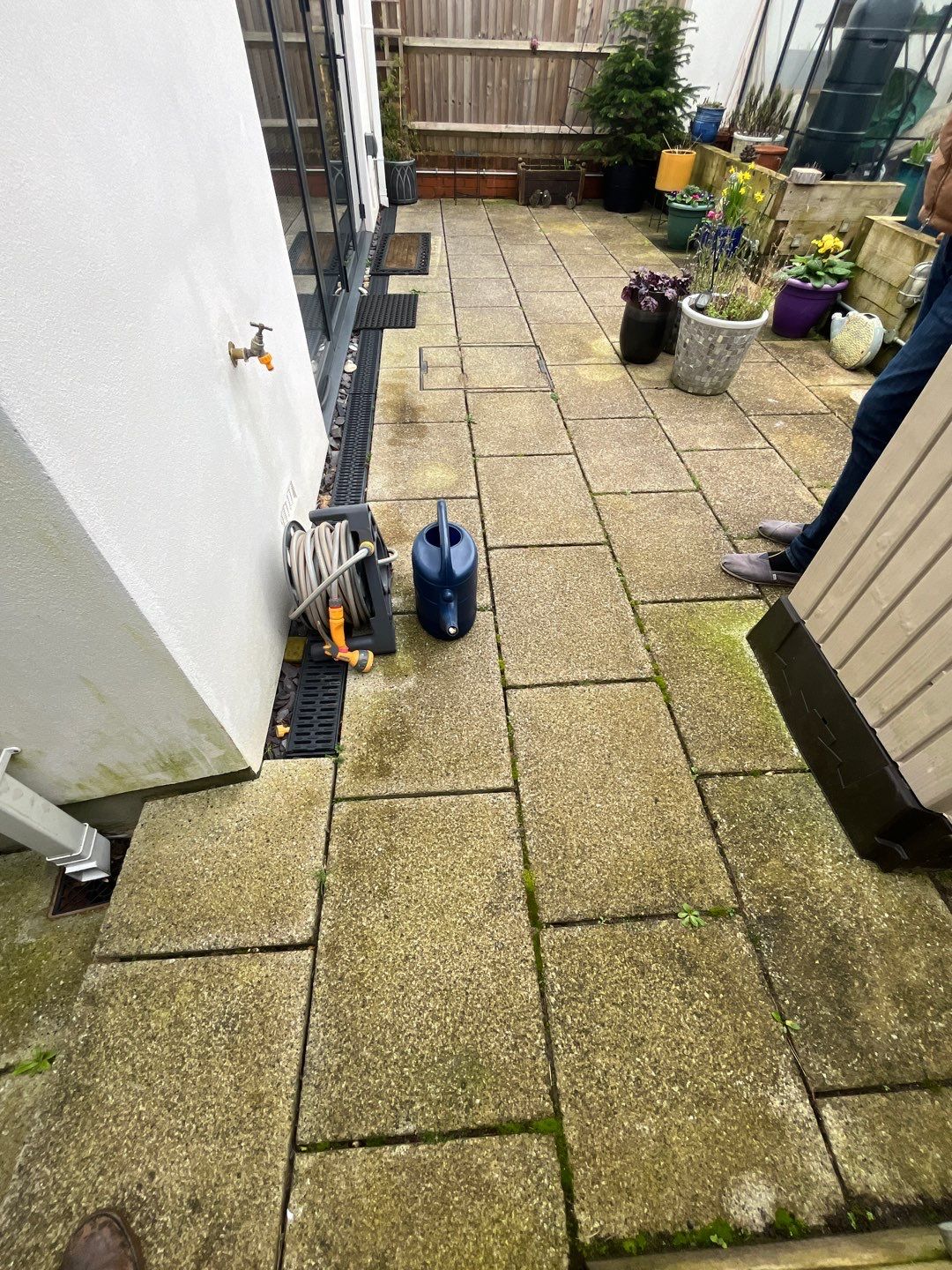 Render and patio clean using Softwash Equipment by Ges Exterior Cleaning ltd