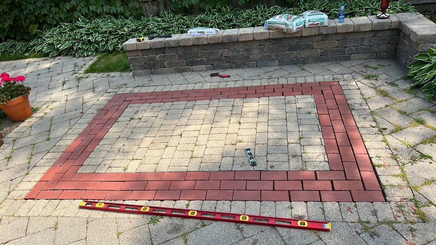 Brick paver clean, sand and seal.  using Surebond SB-1300 by Northern Power Washing LLC.