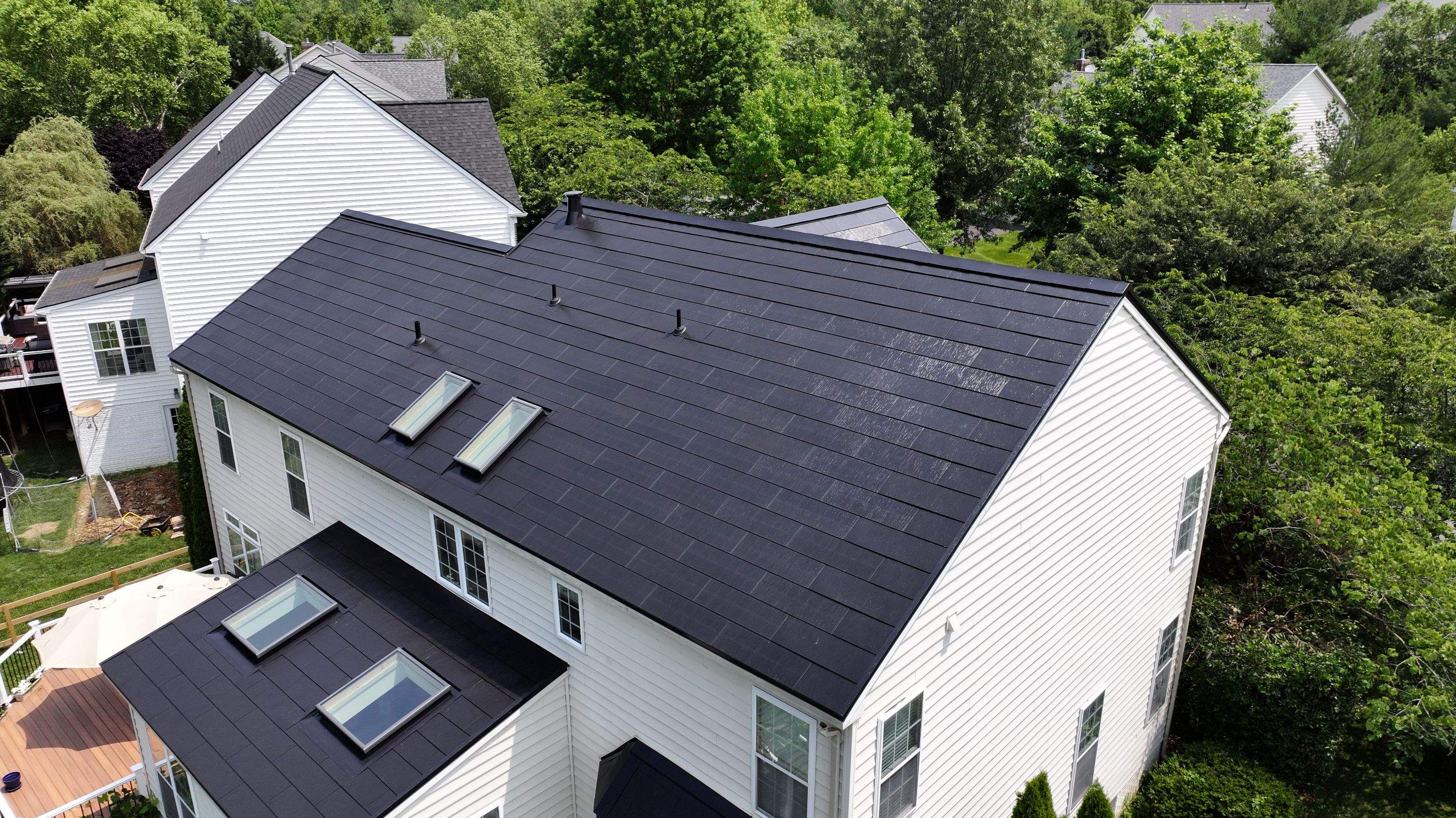 New Tesla Solar Roof in Maryland by American Home Contractors