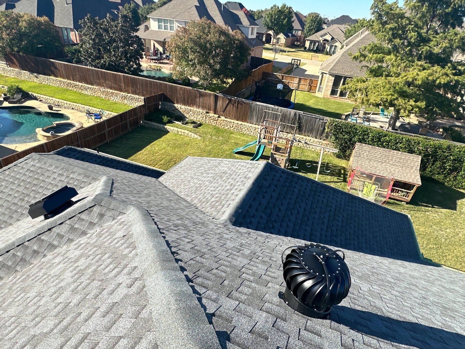 Full Roof Replacement in Mansfield Texas - GAF MasterElite Golden Pledge 25 year Warranty by First United Roofing & Construction