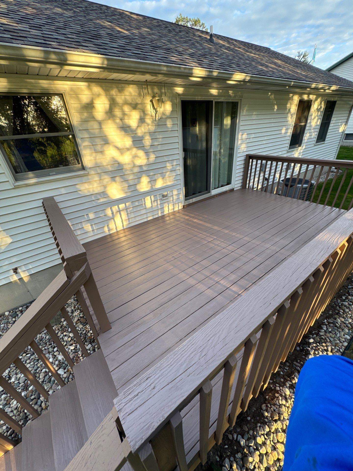 Deck Pressure Washing and Staining in Norton Shores Michigan! by Gordon Painting