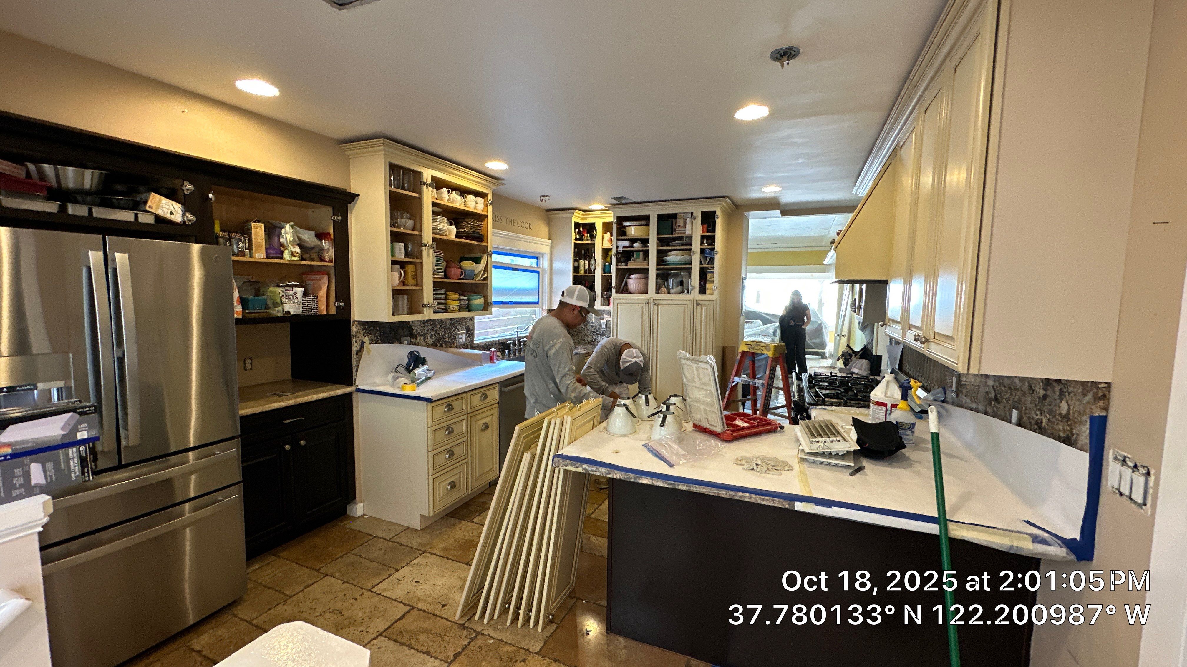 Oakland Kitchen Renovation with Custom Cabinetry and Granite Countertops by Herrera’s Bay Area Painting inc.