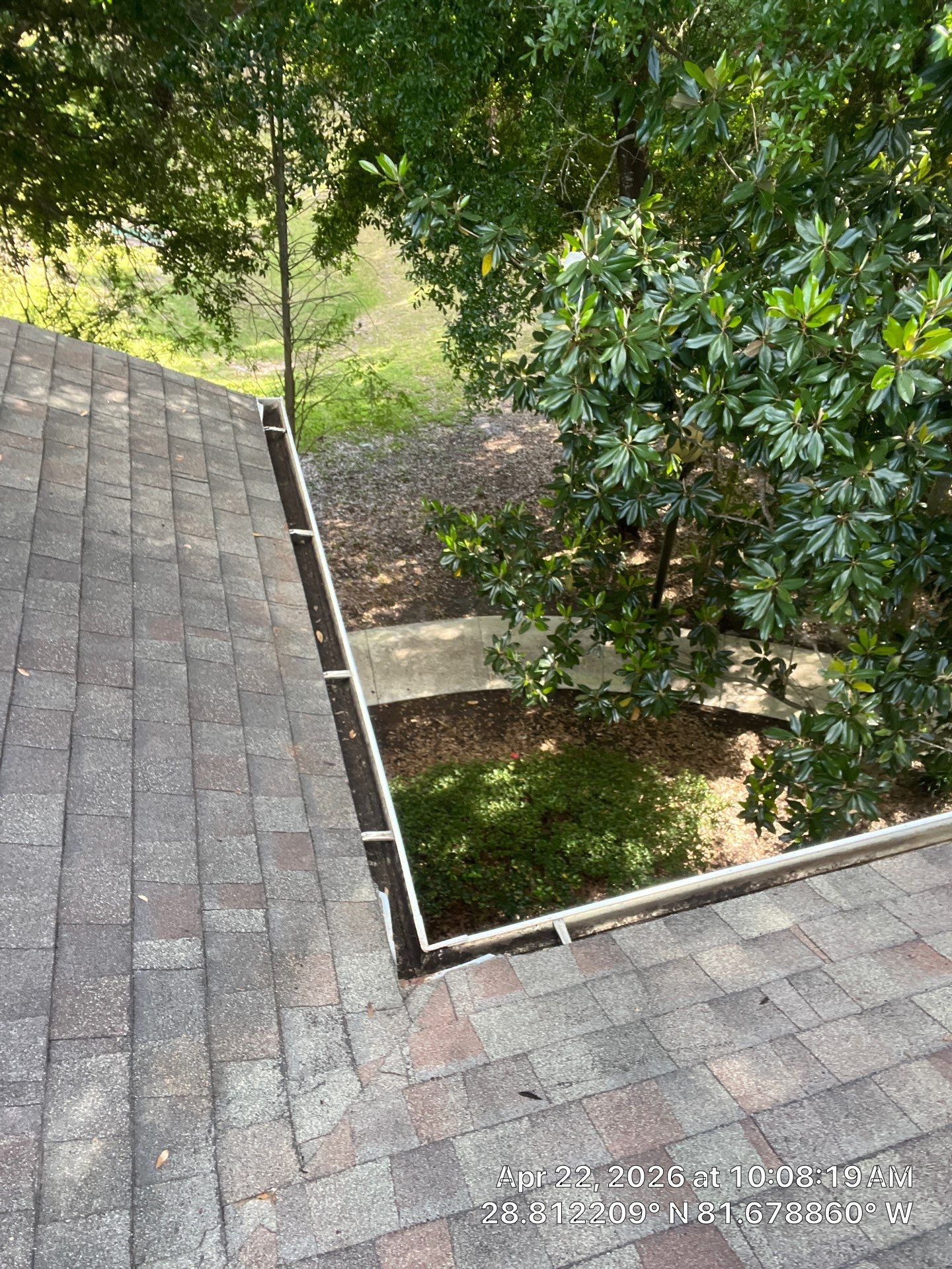 Commercial gutter cleaning The Villages, FL after photo with clean gutters