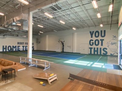 Magnolia HQ.... Pickleball, Basketball Volleyball Court