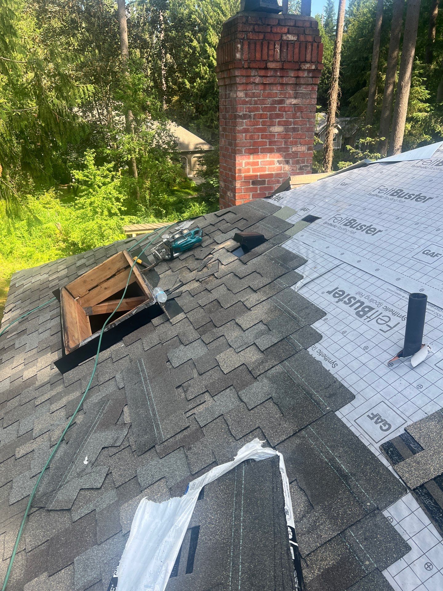 Residential Roofing Installation using GAF HDZ Shingles by Roofing Formula LLC