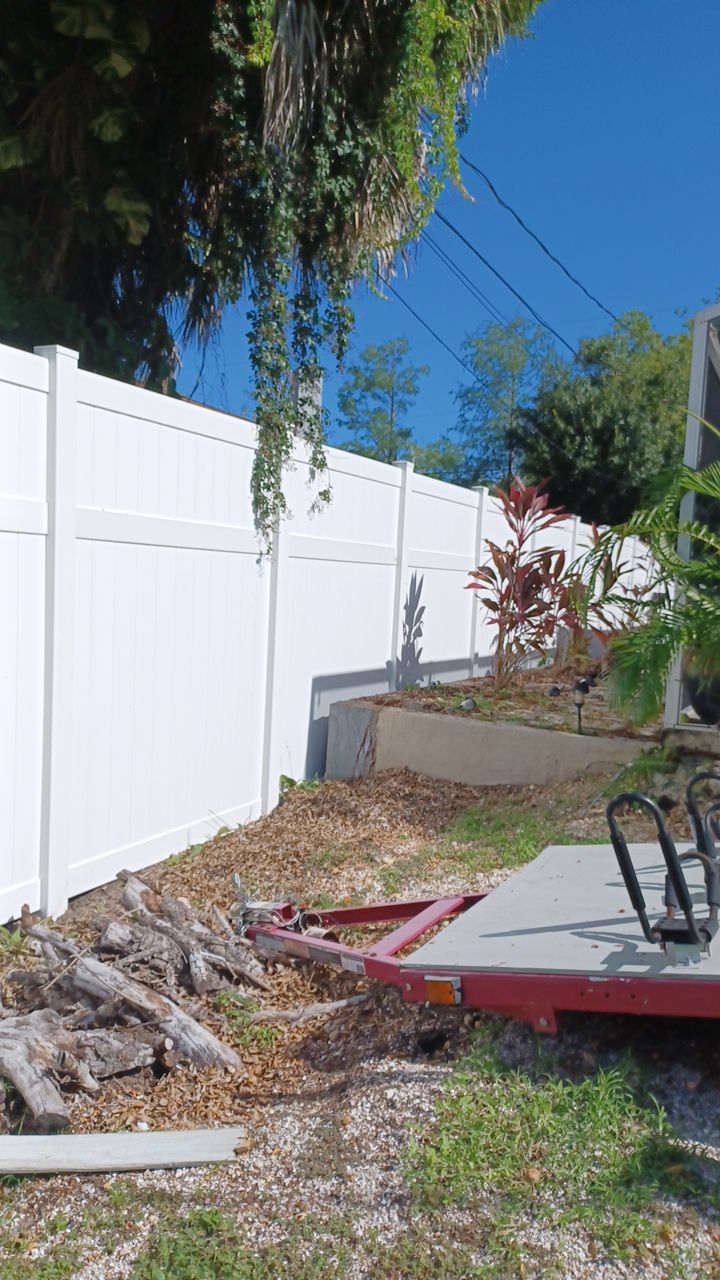 Venice, FL 6ft. Tall White Vinyl Privacy Fence  by Asap fence and gates, LLC