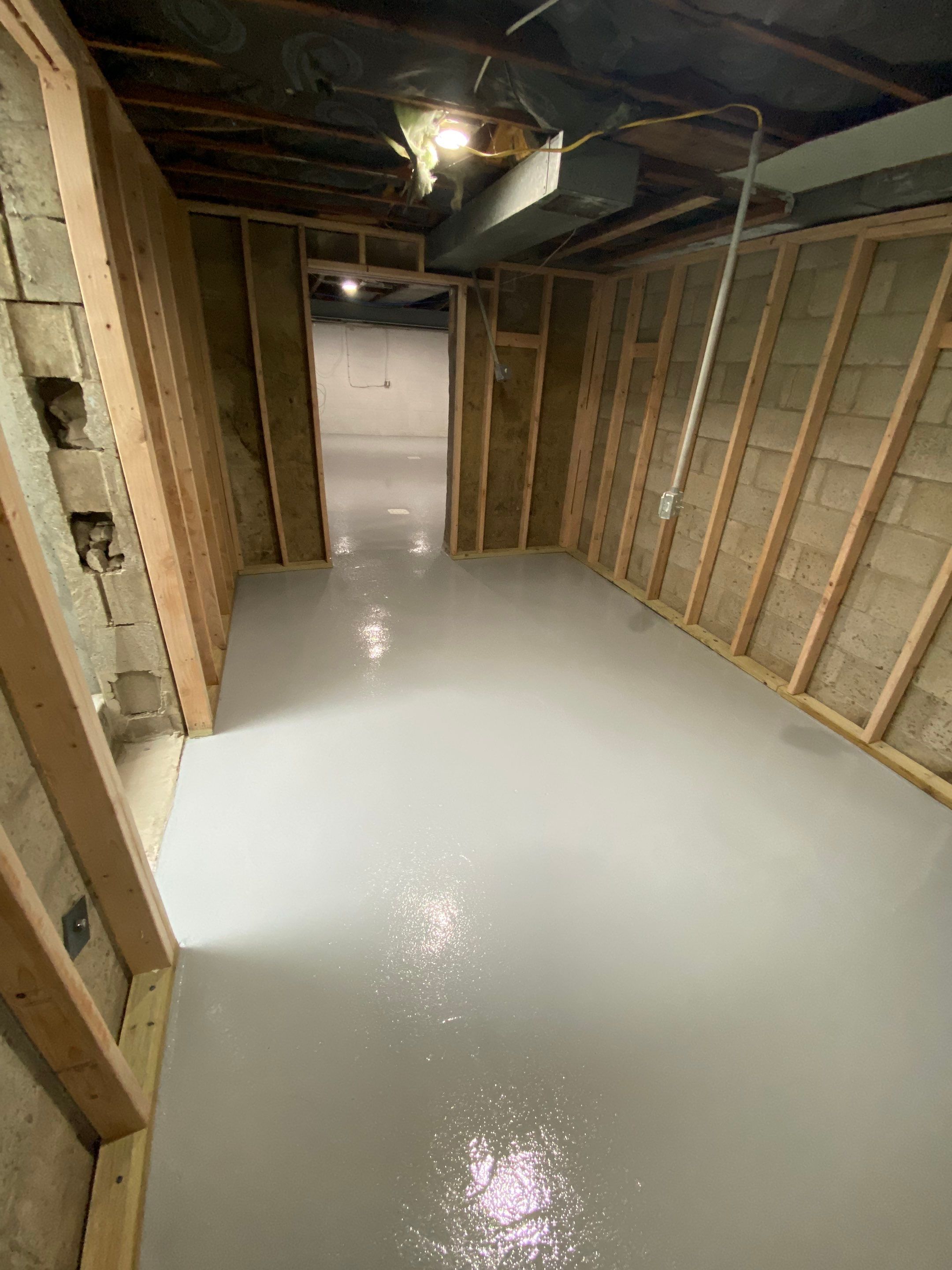 Basement + Garage Project in Pittsburgh by Floors in a Day, Inc