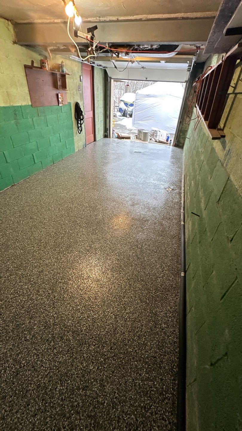 Basement + Garage Project in Pittsburgh by Floors in a Day, Inc