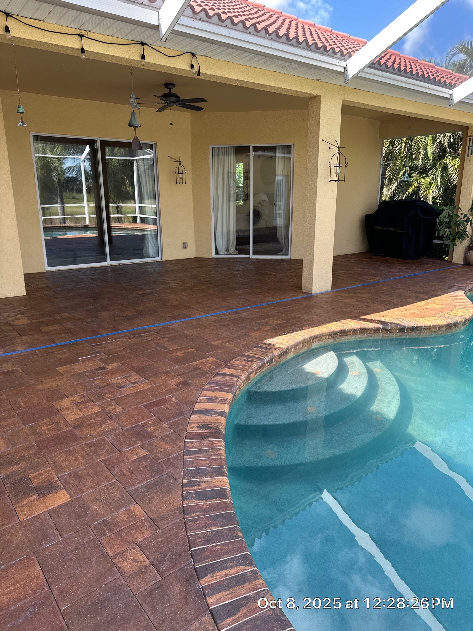 Driveway and Pool Deck Paver Restoration in Apollo Beach by Supreme Paver Experts