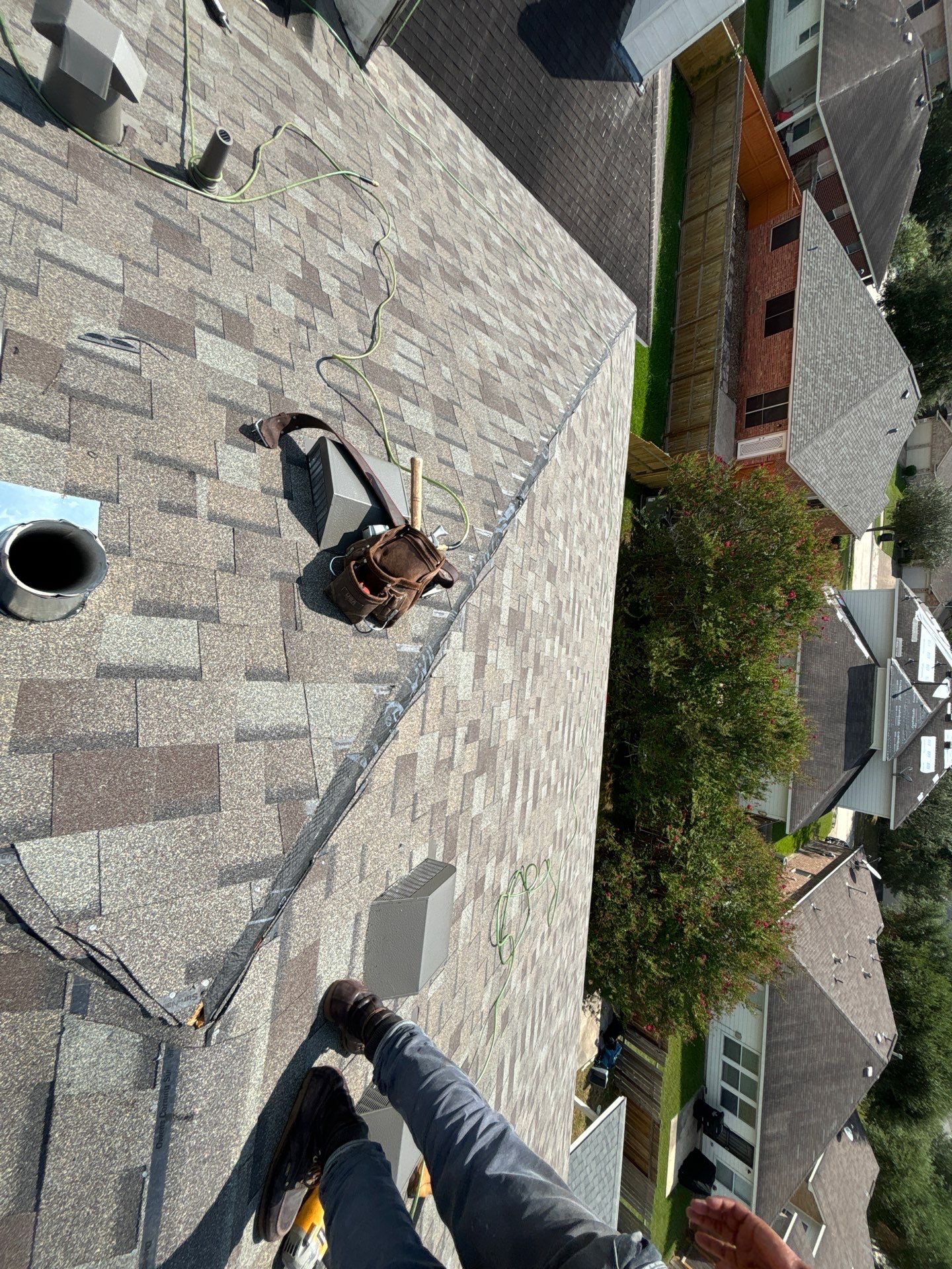 Residential Roofing Installation using Owen's Corning Duration (Lifetime) Shingles by Roof Repair Company